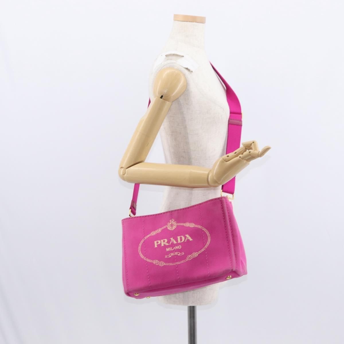 Prada Prada Canapa Open Tote Canvas Size ONE SIZE - 13 Thumbnail