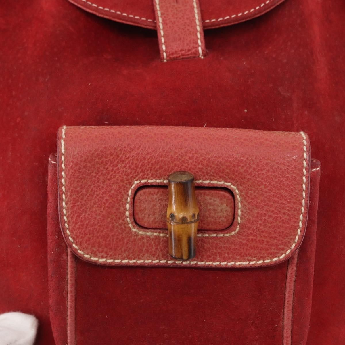 Gucci Gucci Vintage Bamboo Backpack Leather Size ONE SIZE - 21 Thumbnail