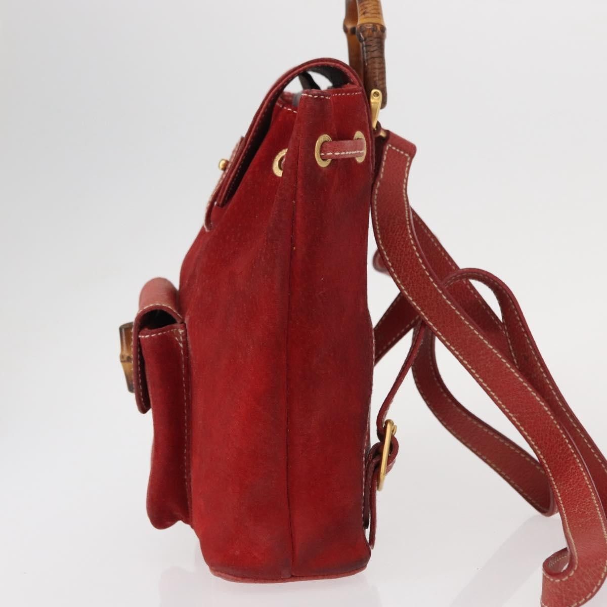 Gucci Gucci Vintage Bamboo Backpack Leather Size ONE SIZE - 3 Thumbnail