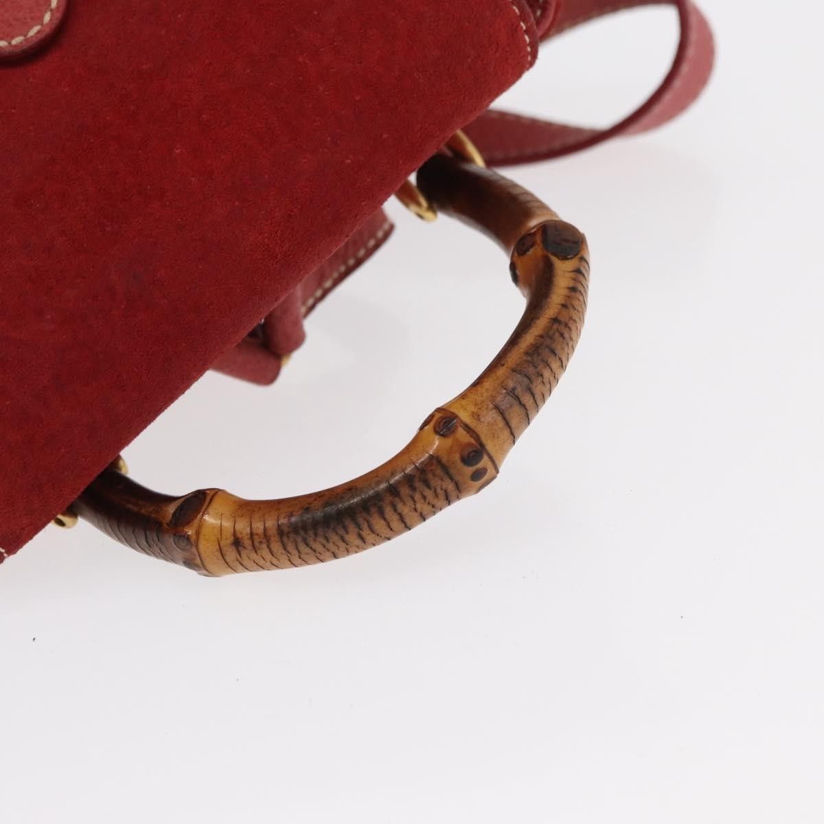 Gucci Gucci Vintage Bamboo Backpack Leather Size ONE SIZE - 7 Thumbnail