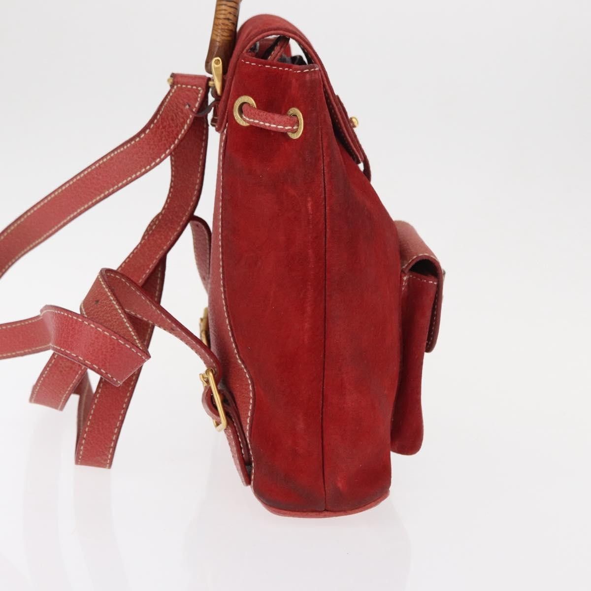 Gucci Gucci Vintage Bamboo Backpack Leather Size ONE SIZE - 4 Thumbnail