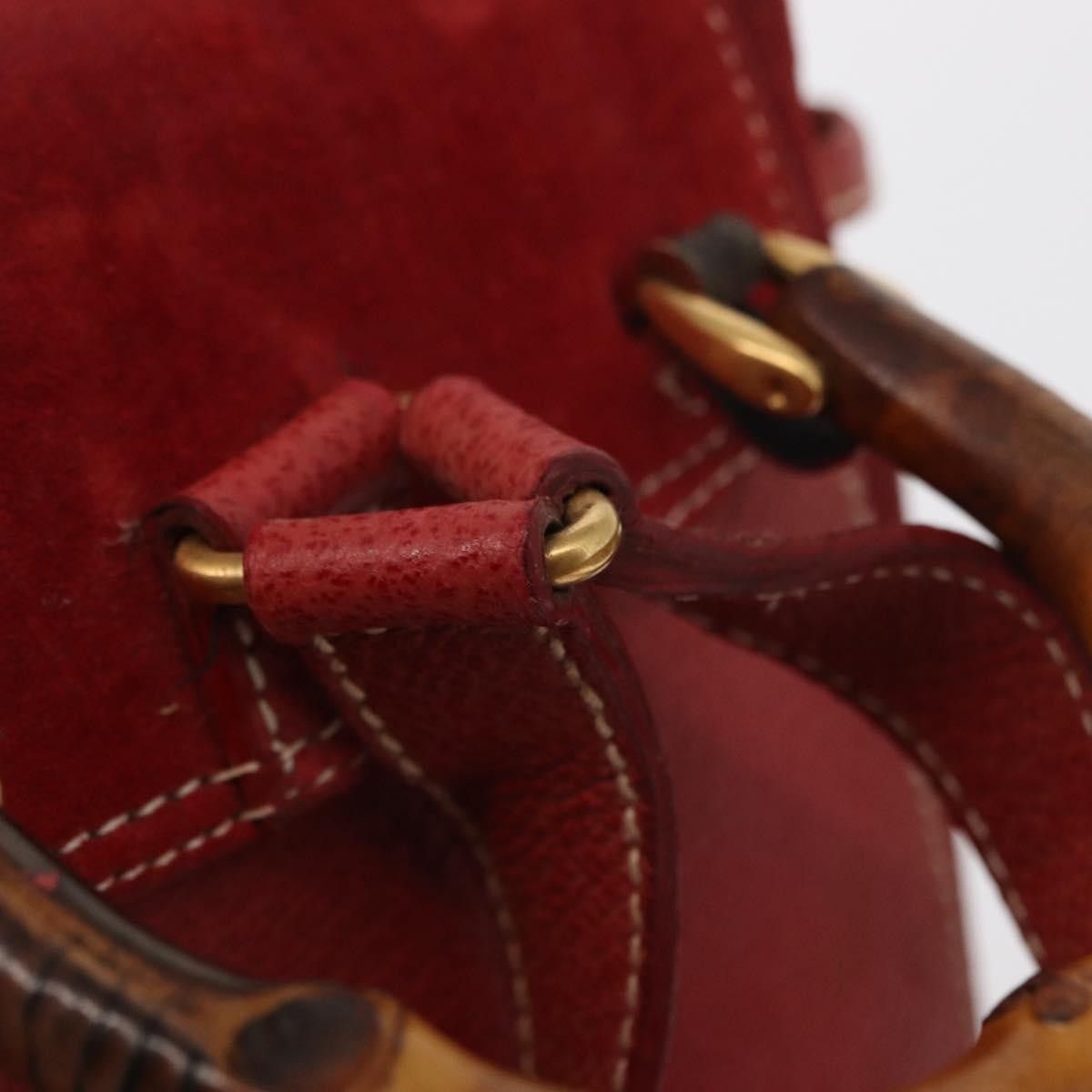 Gucci Gucci Vintage Bamboo Backpack Leather Size ONE SIZE - 15 Thumbnail