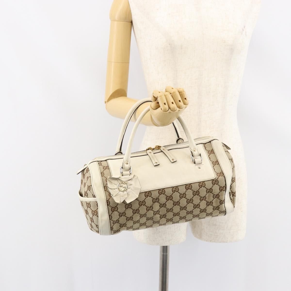 Gucci Gucci Trophy Boston Bag GG Canvas Size ONE SIZE - 14 Thumbnail