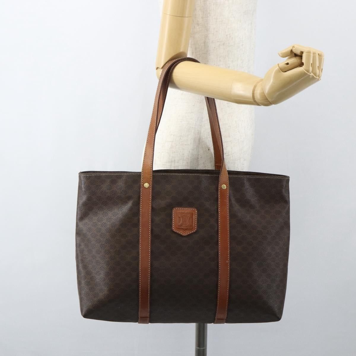 Celine Celine Vintage Macadam Tote bag Canvas and Leather Size ONE SIZE - 14 Thumbnail