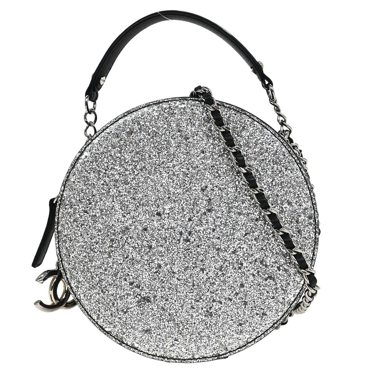 Chanel Chanel Evening On The Moon Round Evening Bag Glittered PVC with Patent Size ONE SIZE - 2 Thumbnail