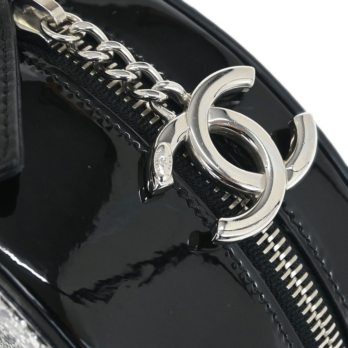 Chanel Chanel Evening On The Moon Round Evening Bag Glittered PVC with Patent Size ONE SIZE - 10 Thumbnail