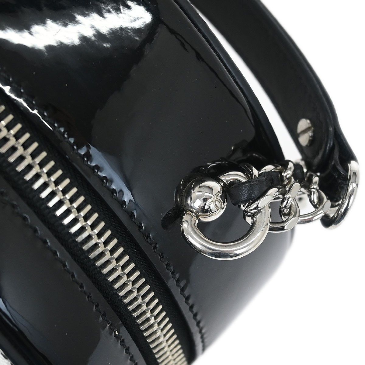 Chanel Chanel Evening On The Moon Round Evening Bag Glittered PVC with Patent Size ONE SIZE - 7 Thumbnail