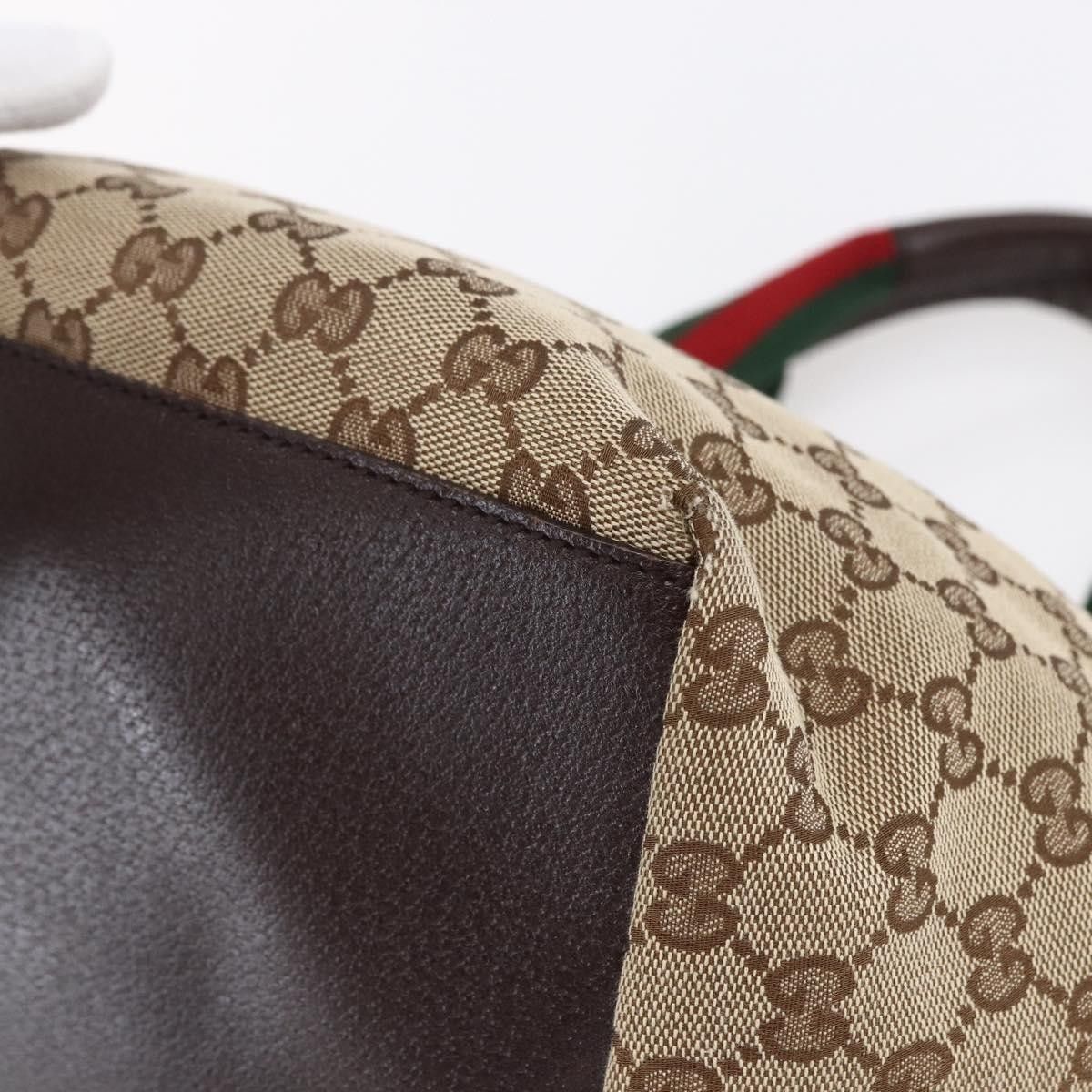 Gucci Gucci Web Zip Tote GG Canvas Size ONE SIZE - 9 Thumbnail