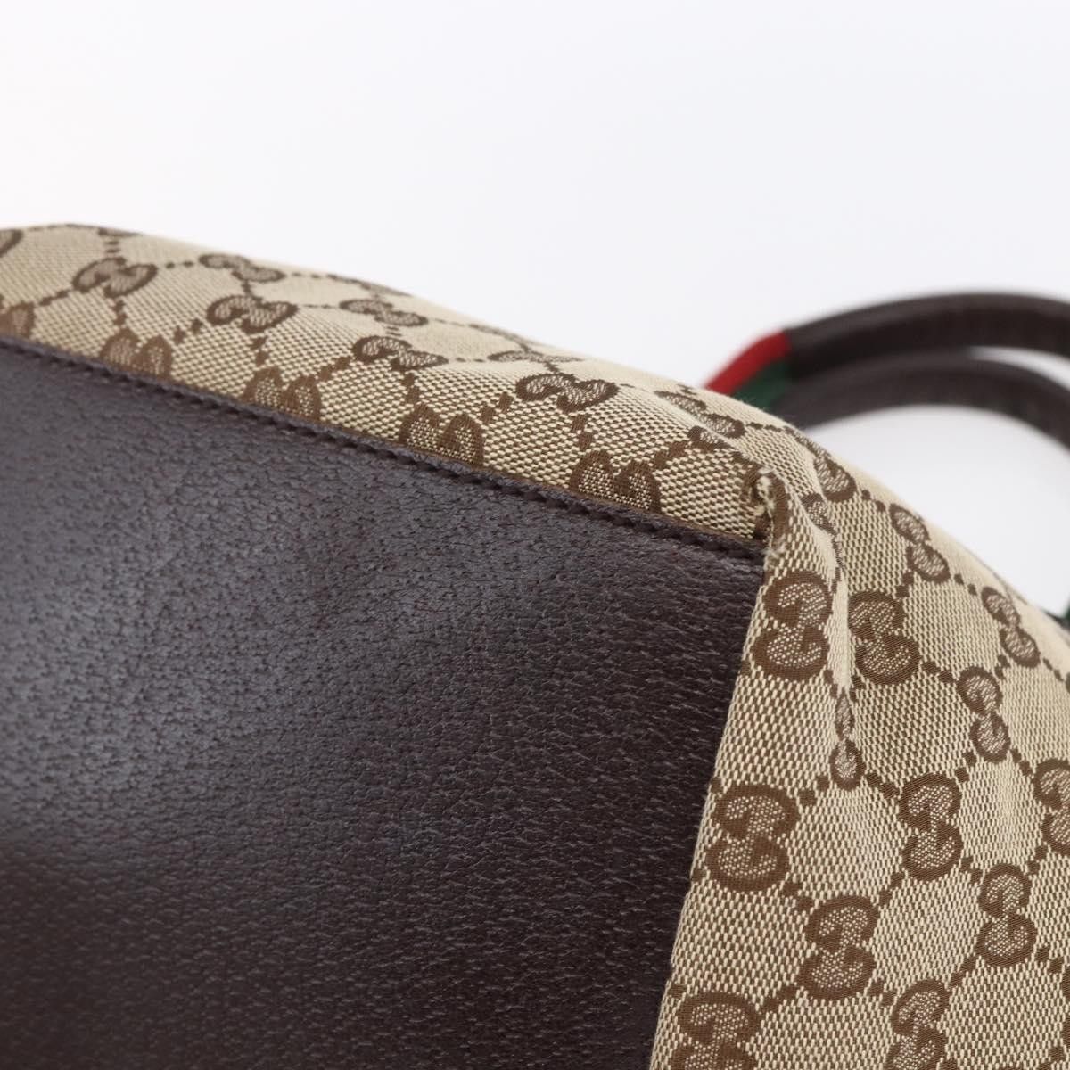 Gucci Gucci Web Zip Tote GG Canvas Size ONE SIZE - 12 Thumbnail