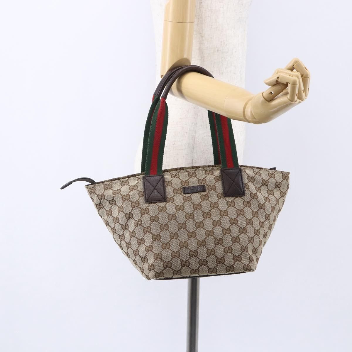 Gucci Gucci Web Zip Tote GG Canvas Size ONE SIZE - 13 Thumbnail