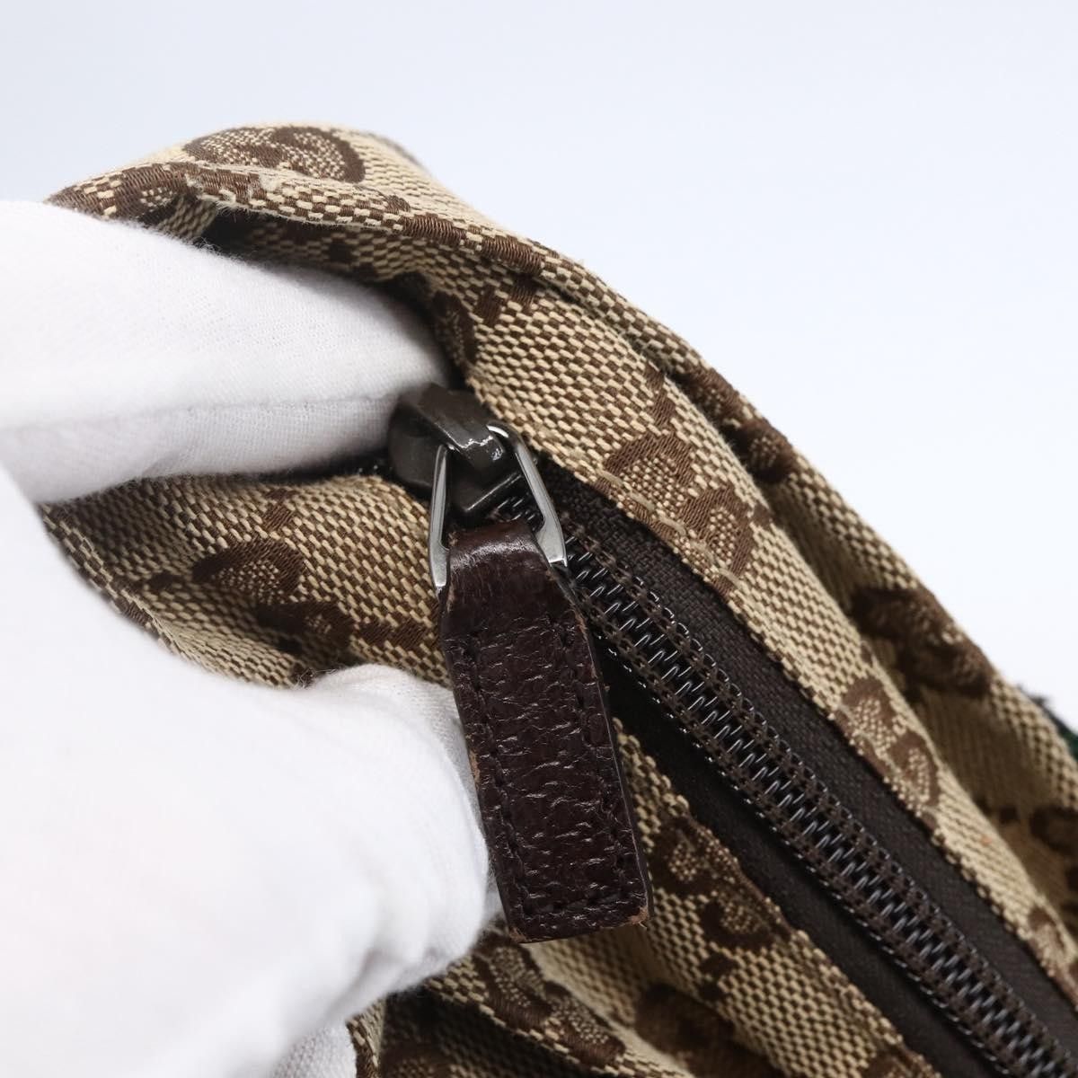 Gucci Gucci Web Zip Tote GG Canvas Size ONE SIZE - 17 Thumbnail