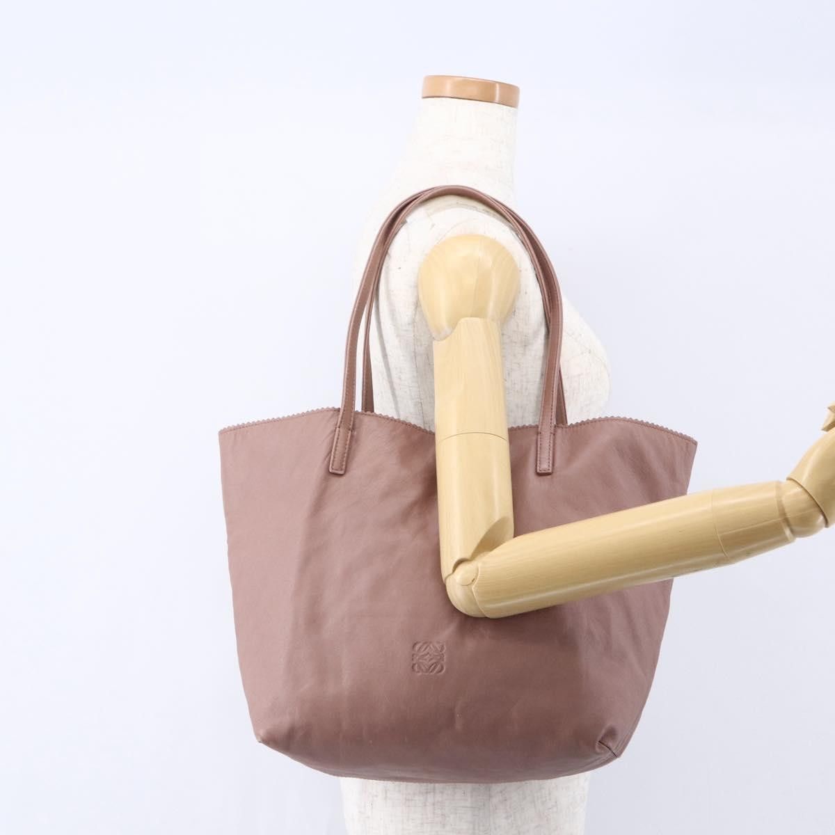 Loewe Loewe Vintage Anagram Tote Leather Size ONE SIZE - 14 Thumbnail