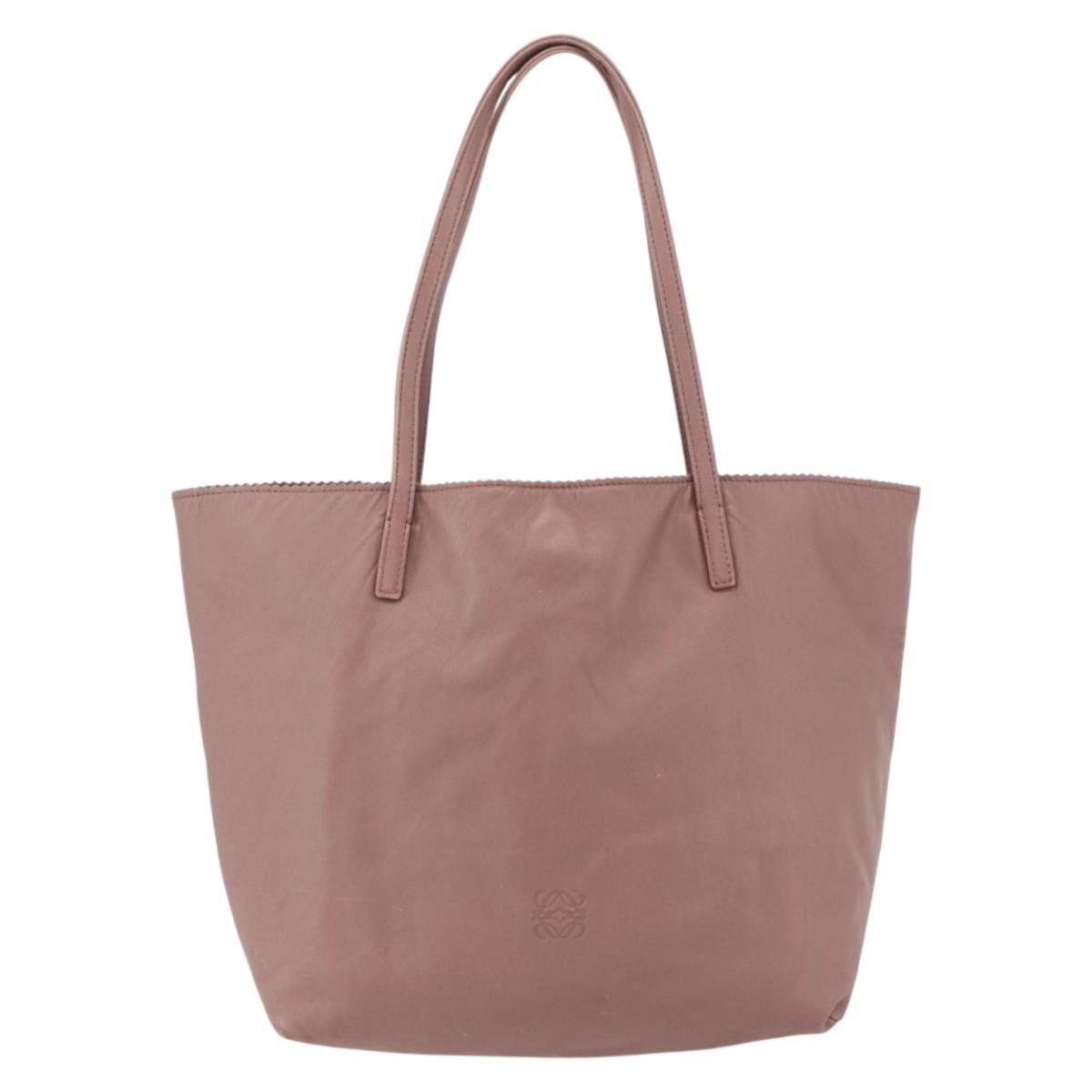 Loewe Loewe Vintage Anagram Tote Leather Size ONE SIZE - 18 Thumbnail