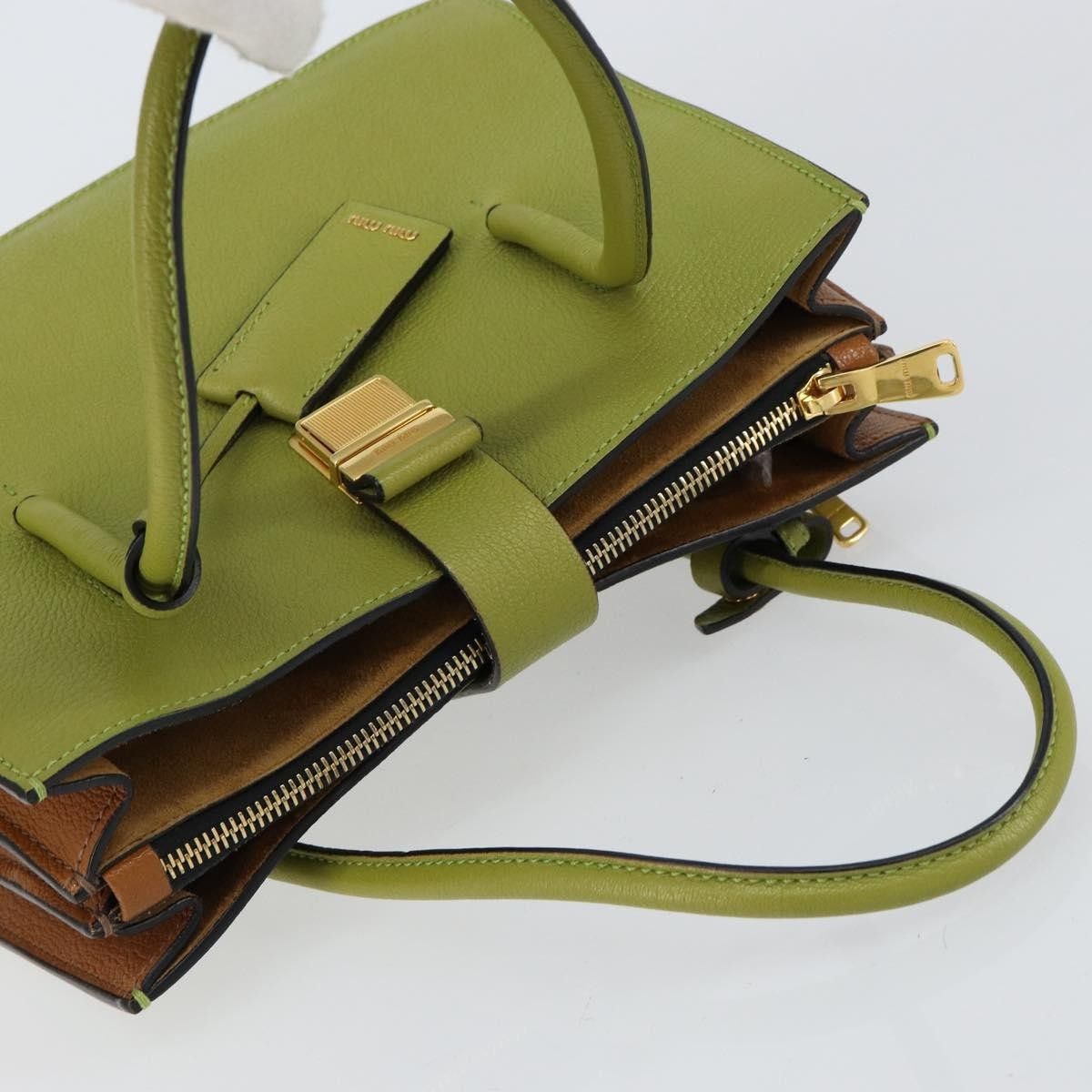 Miu Miu Miu Miu Madras Convertible Compartment Tote Leather Size ONE SIZE - 13 Thumbnail