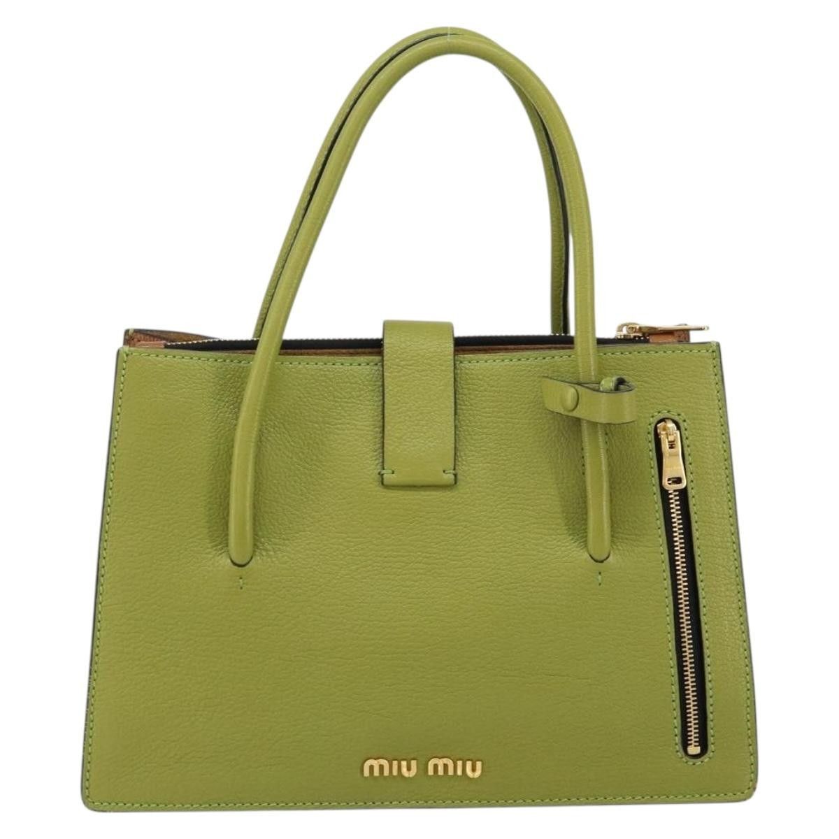 Miu Miu Miu Miu Madras Convertible Compartment Tote Leather Size ONE SIZE - 2 Thumbnail
