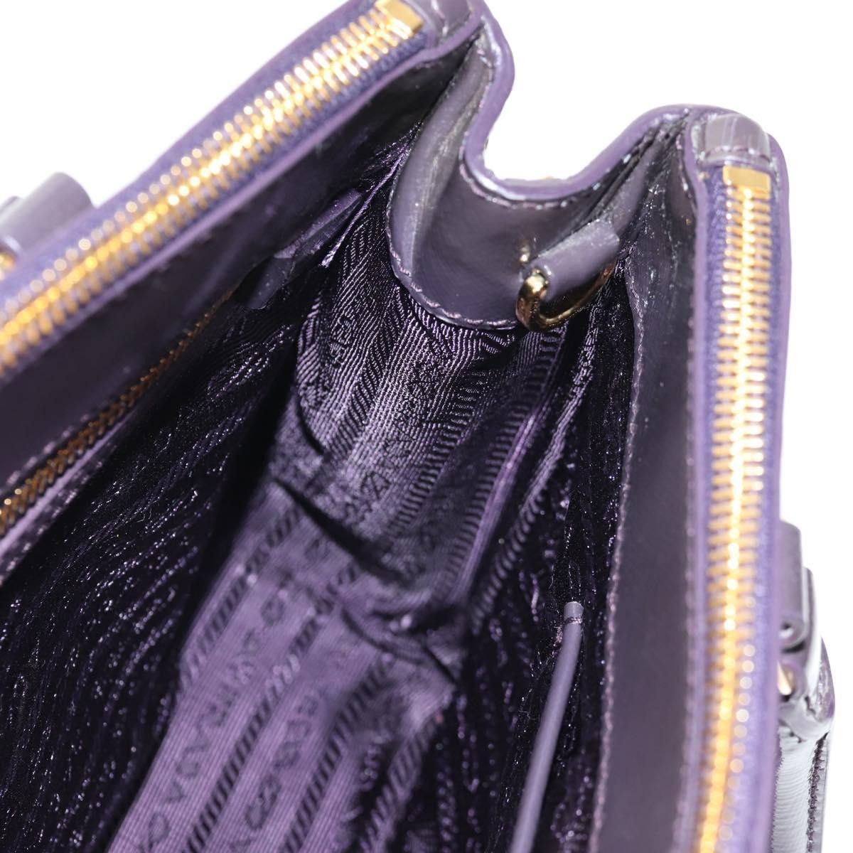 Prada Prada Galleria Double Zip Tote Vernice Saffiano Leather Size ONE SIZE - 23 Thumbnail