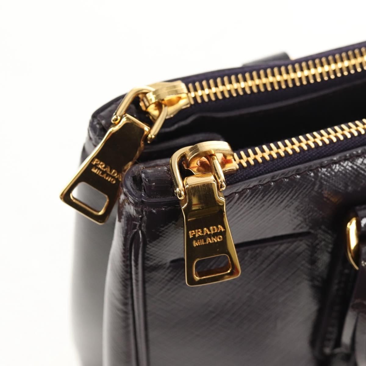 Prada Prada Galleria Double Zip Tote Vernice Saffiano Leather Size ONE SIZE - 21 Thumbnail