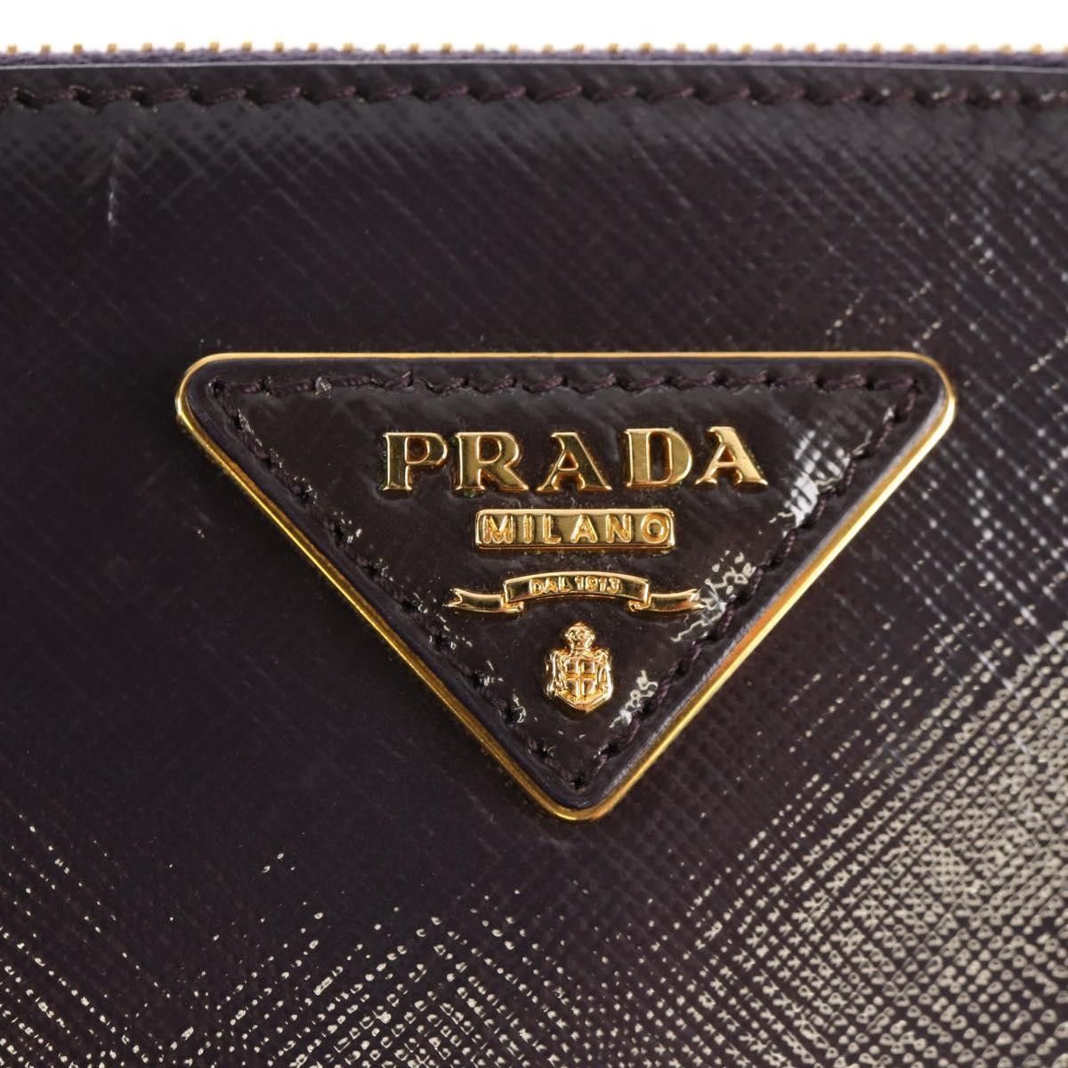 Prada Prada Galleria Double Zip Tote Vernice Saffiano Leather Size ONE SIZE - 15 Thumbnail