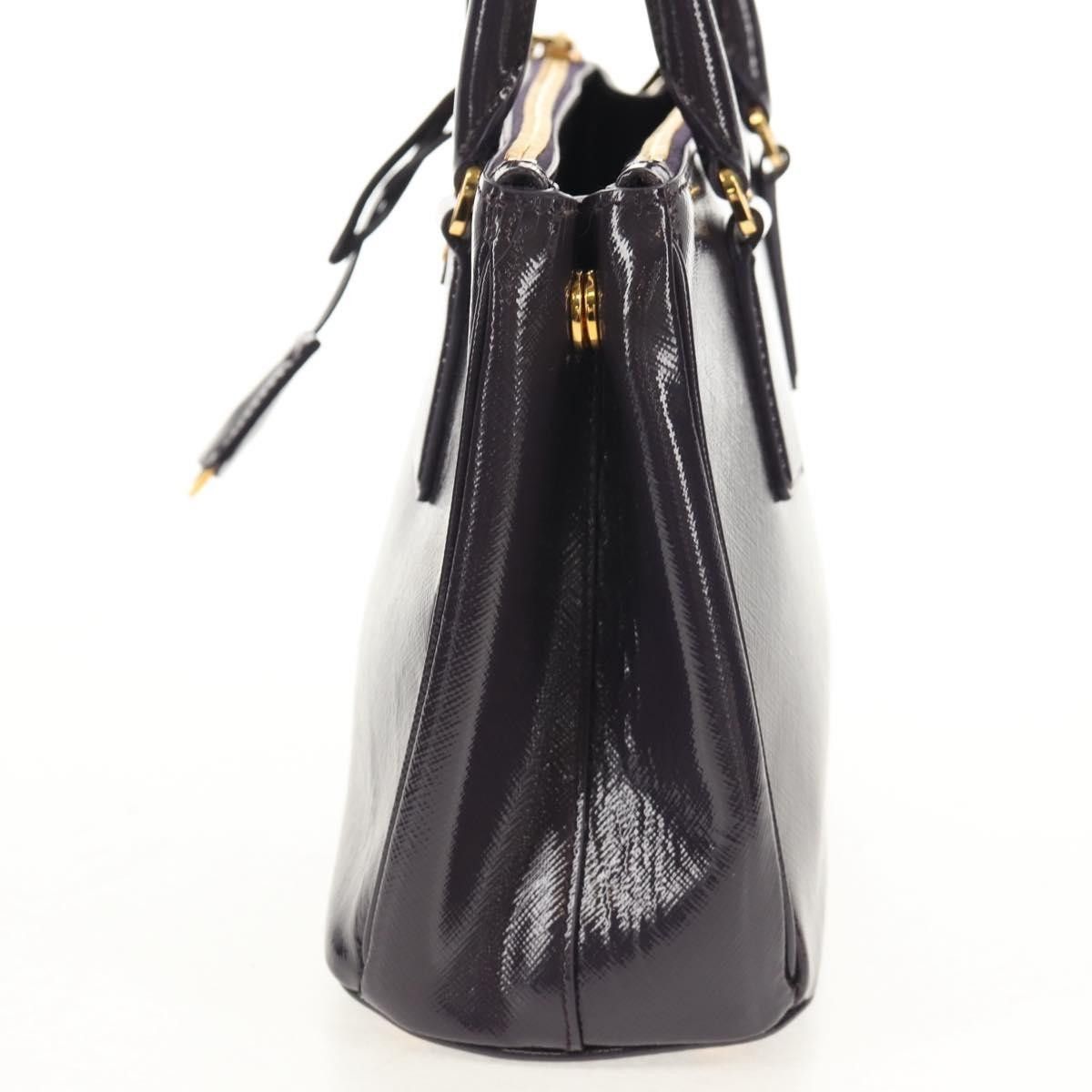 Prada Prada Galleria Double Zip Tote Vernice Saffiano Leather Size ONE SIZE - 3 Thumbnail