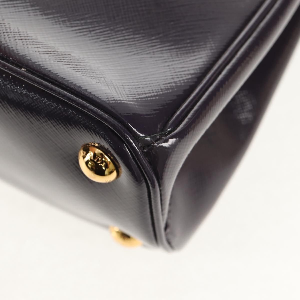Prada Prada Galleria Double Zip Tote Vernice Saffiano Leather Size ONE SIZE - 10 Thumbnail