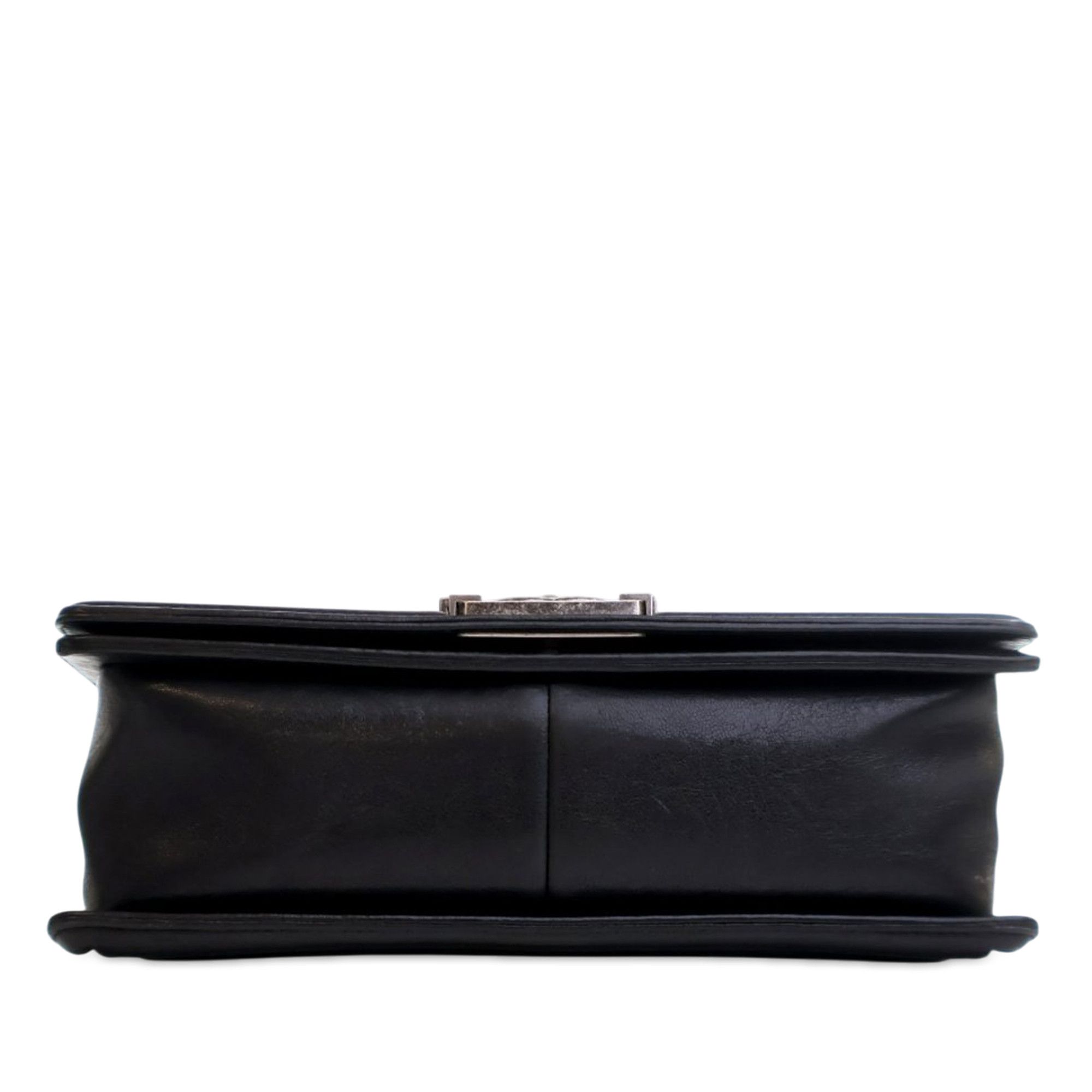 Chanel Old Medium Quilted Crumpled Calfskin Studded Boy Flap