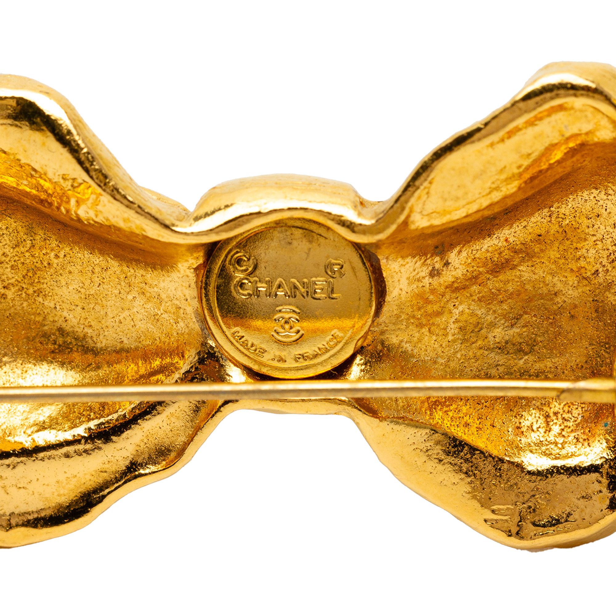 Chanel Chanel Gold Plated Bow Brooch Size ONE SIZE - 3 Thumbnail