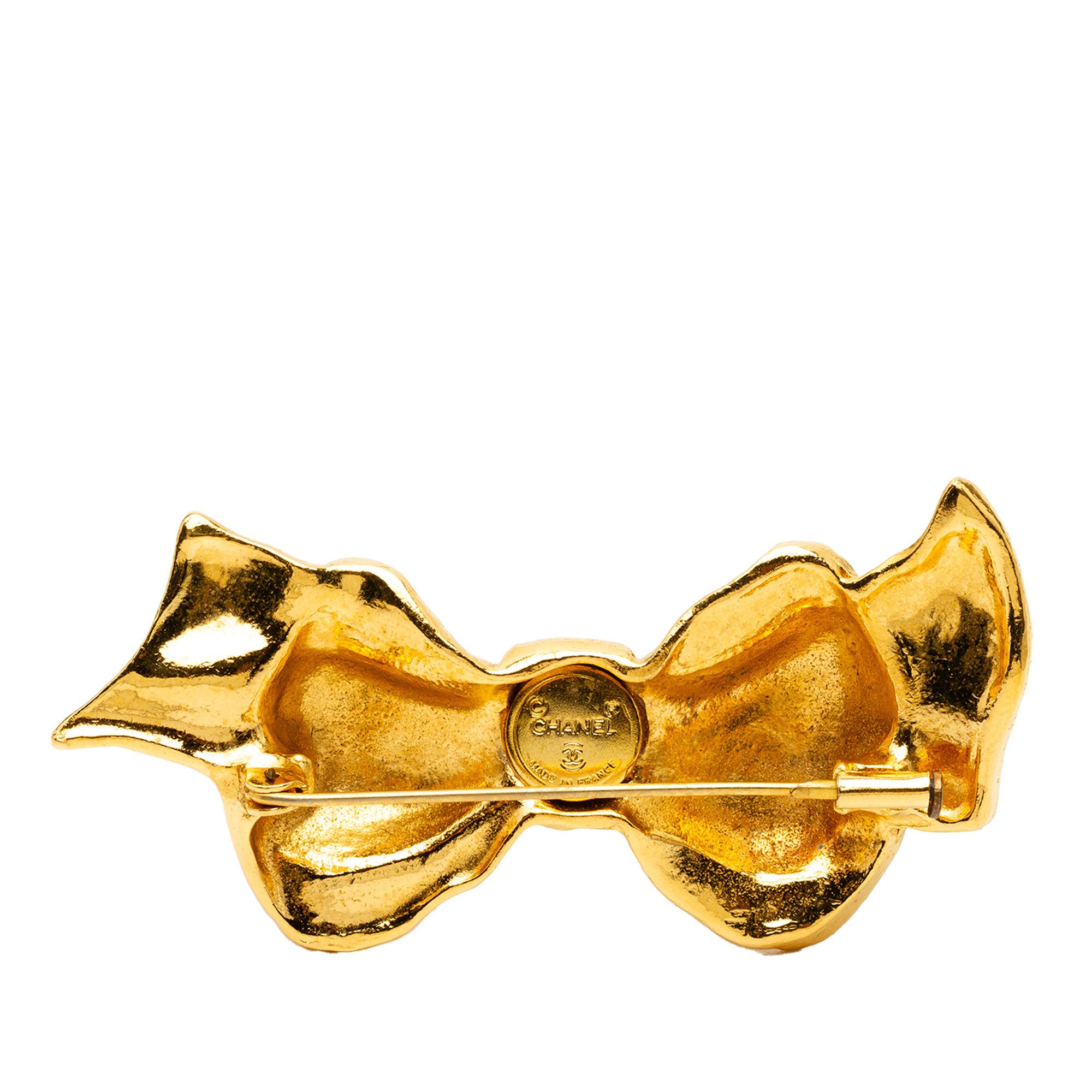 Chanel Chanel Gold Plated Bow Brooch Size ONE SIZE - 2 Thumbnail
