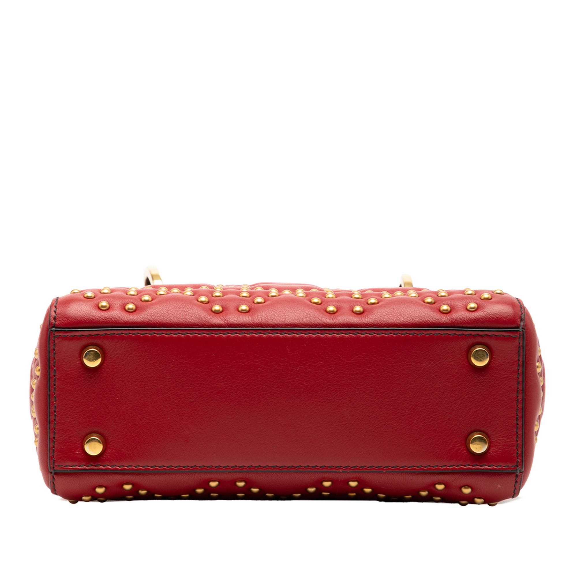 Dior Dior Mini Lambskin Cannage Studded Supple Lady Dior Size ONE SIZE - 3 Thumbnail