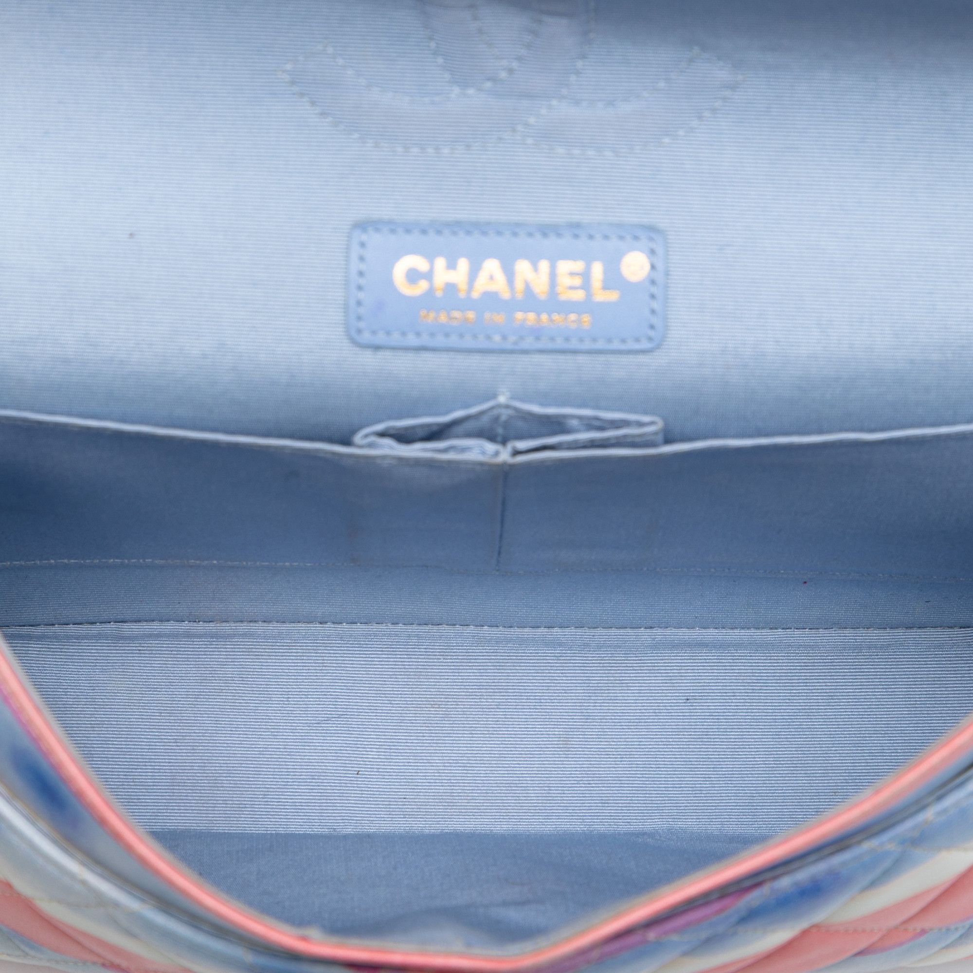 Chanel Chanel Medium Classic Printed Lambskin Watercolor Double Flap Size ONE SIZE - 4 Thumbnail