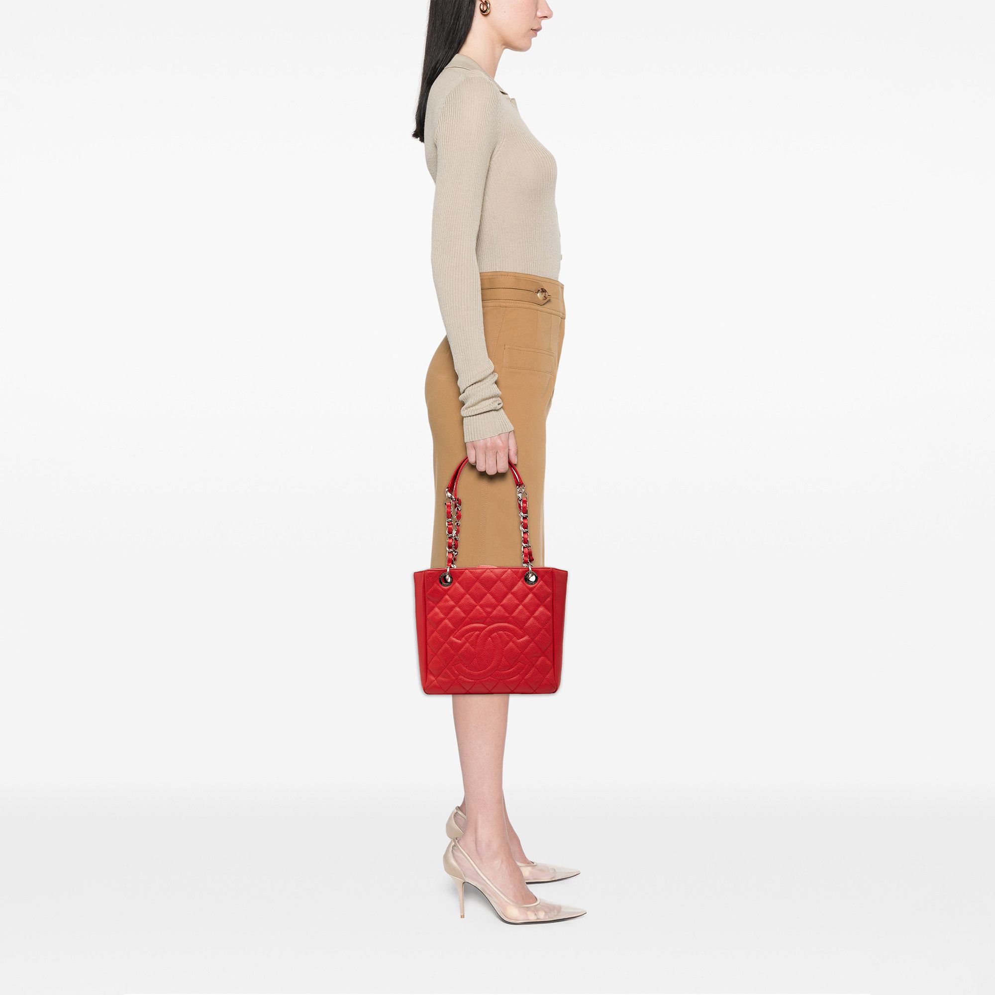 Chanel Chanel Caviar Petite Shopping Tote Size ONE SIZE - 7 Thumbnail