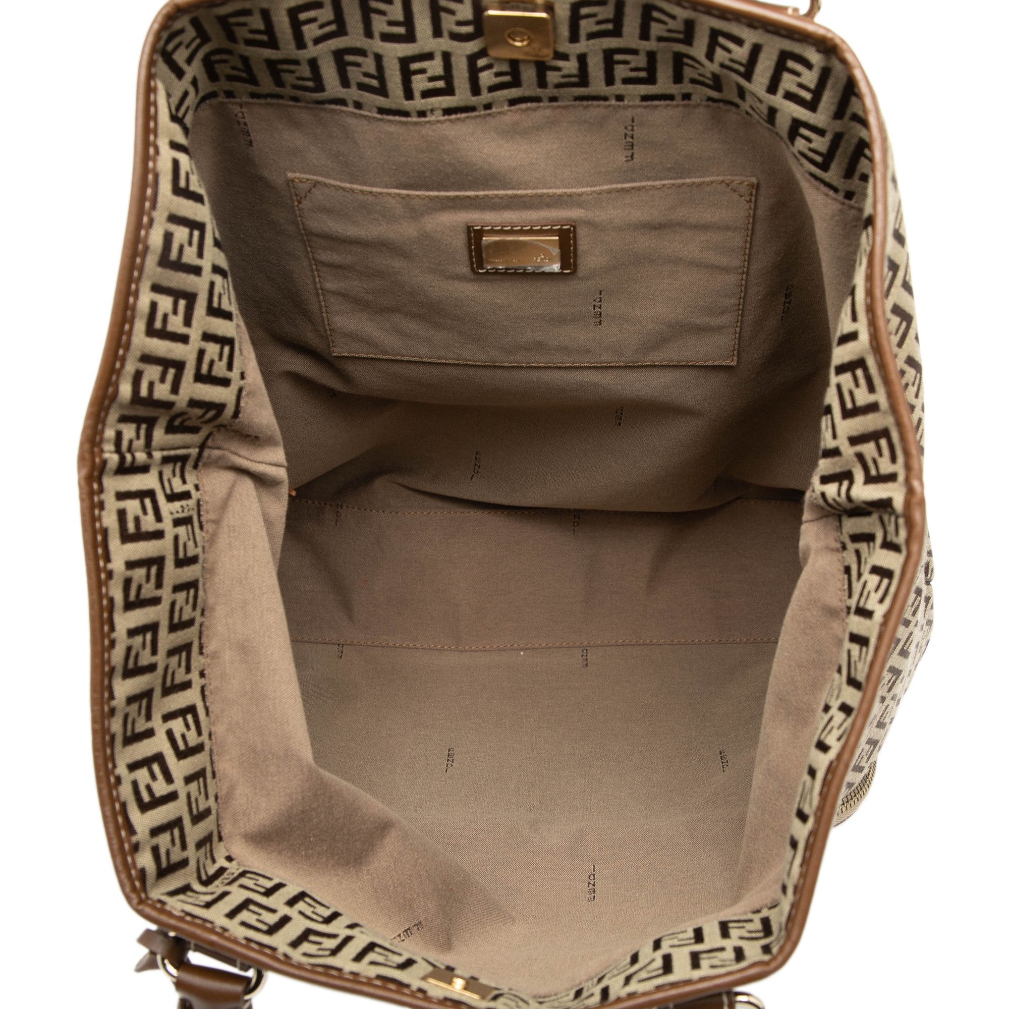 Fendi Fendi Zucchino Canvas Chef Shopping Tote Size ONE SIZE - 4 Thumbnail