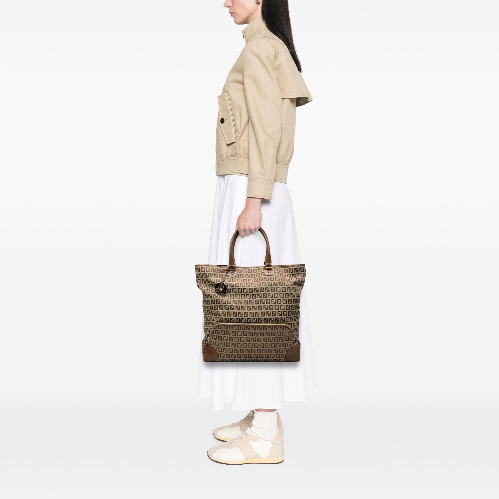 Fendi Fendi Zucchino Canvas Chef Shopping Tote Size ONE SIZE - 7 Thumbnail