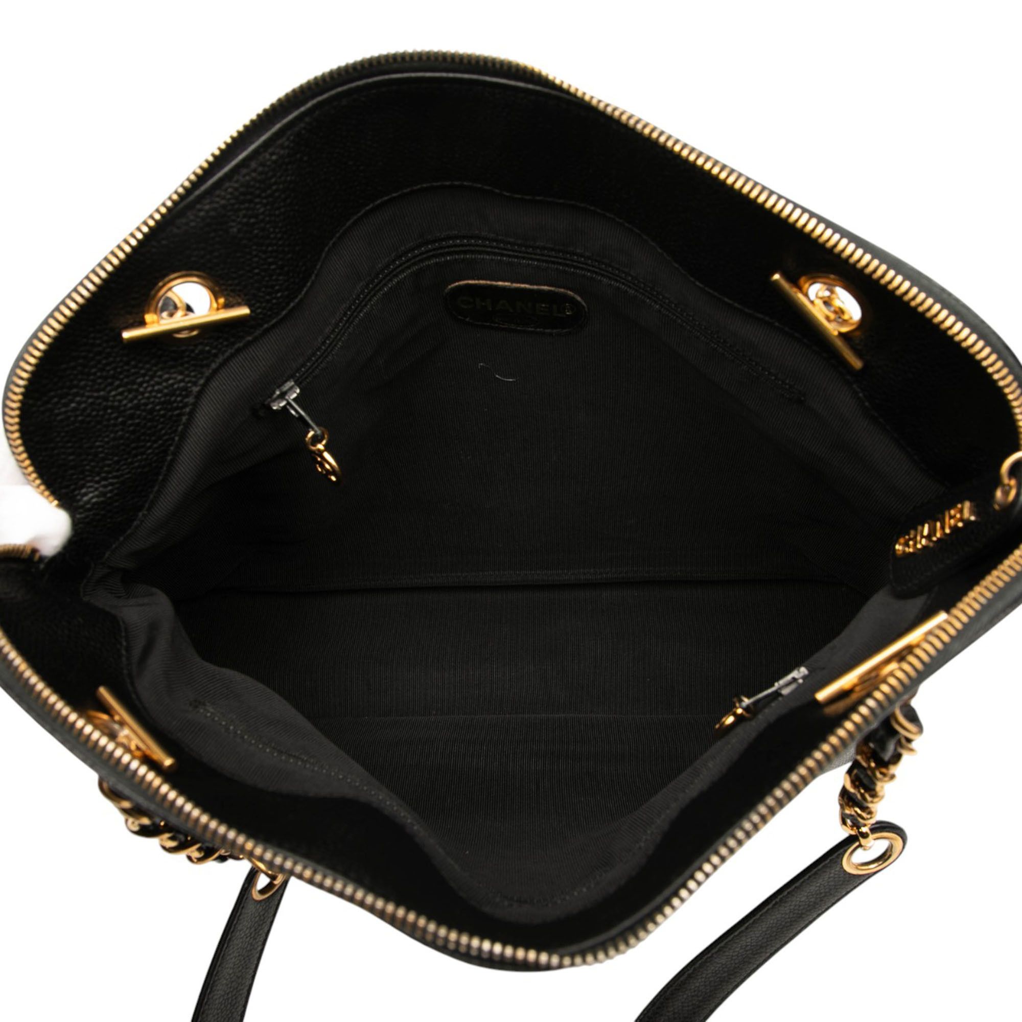 Chanel Chanel Caviar Logo Chain Shoulder Bag Size ONE SIZE - 4 Thumbnail