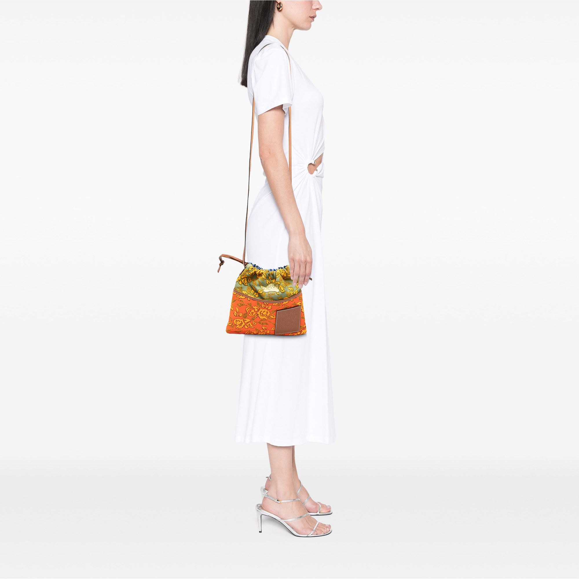 Loewe LOEWE Paulas Ibiza Canvas Angel Drawstring Crossbody Size ONE SIZE - 7 Thumbnail