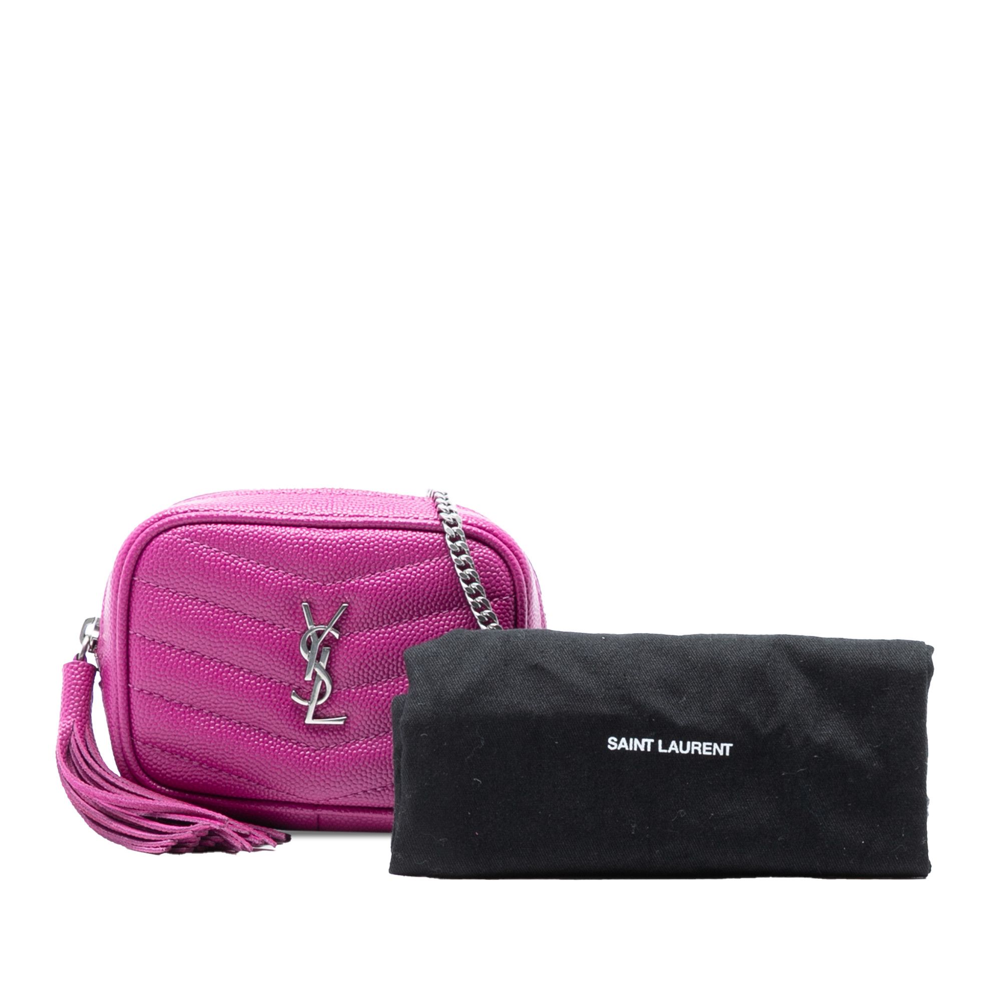 Yves Saint Laurent Yves Saint Laurent Baby Matelasse Grain De Poudre Monogram Lou Camera Bag Size ONE SIZE - 8 Thumbnail
