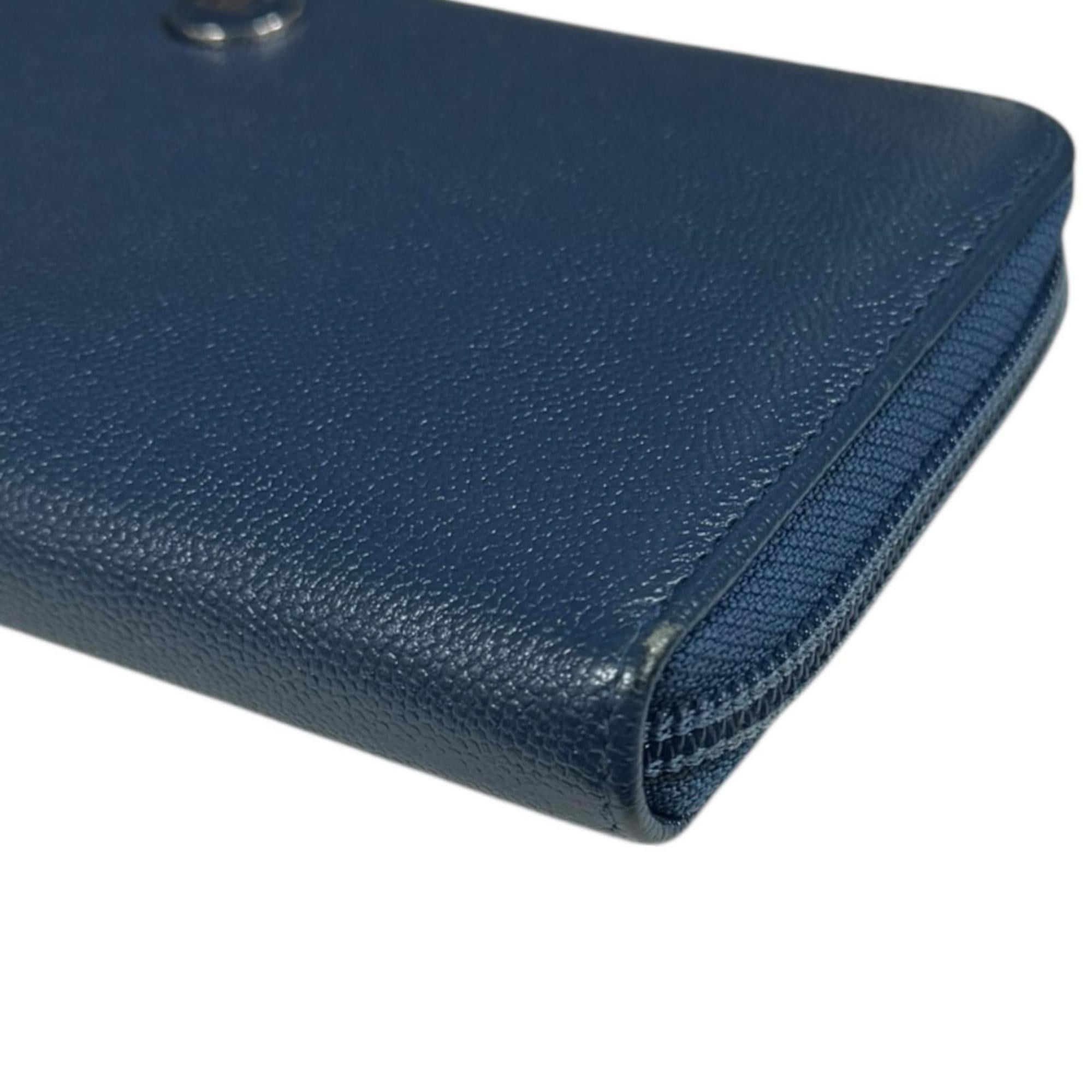 Chanel Chanel Coco Button Long Wallet Leather Women's CHANEL Size ONE SIZE - 10 Thumbnail