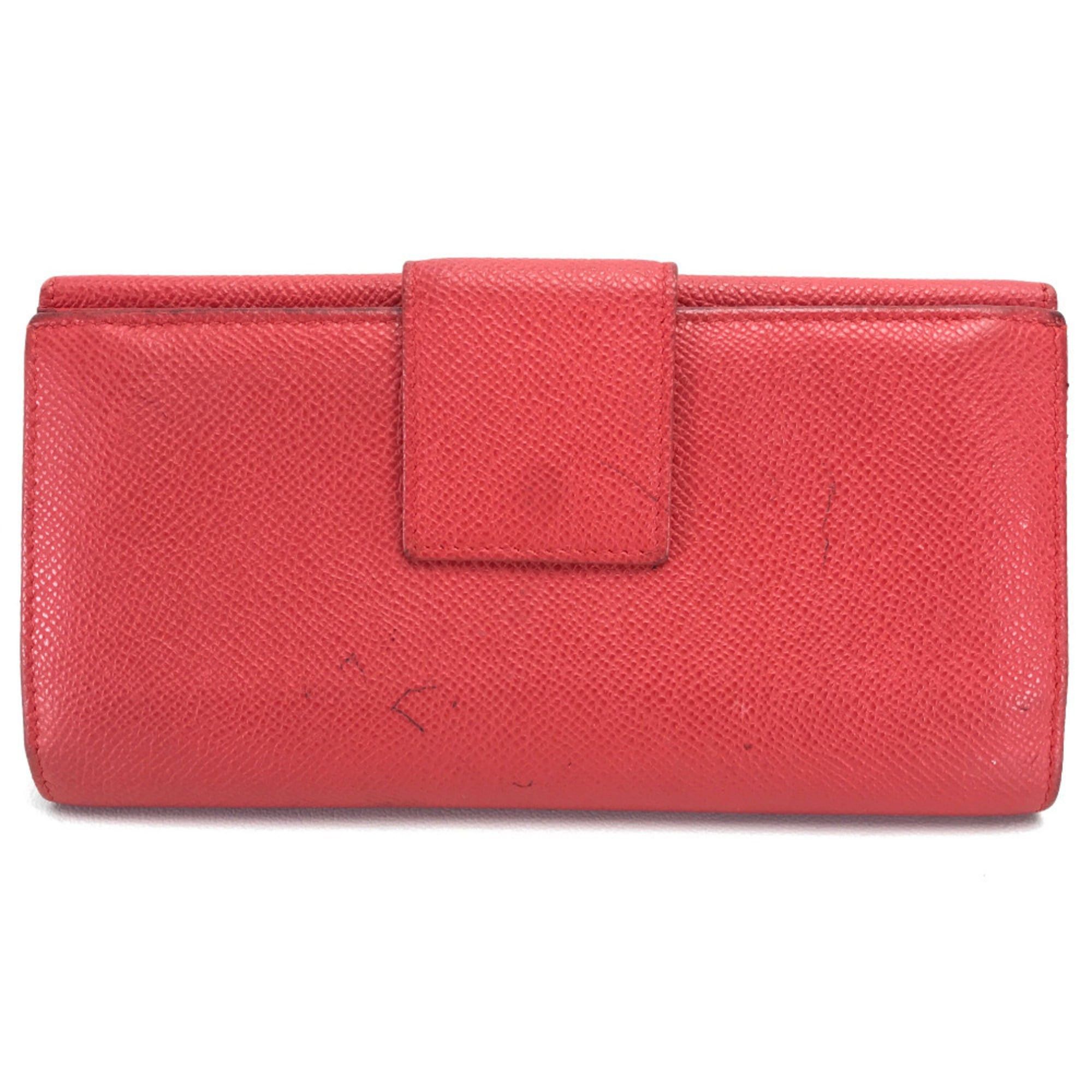 Bvlgari BVLGARI 33744 Bi-fold Long Wallet Leather Women's Red Size ONE SIZE - 2 Thumbnail