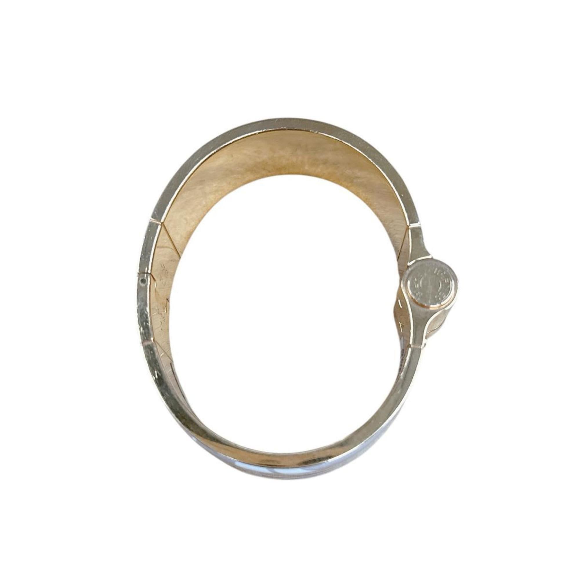 Hermes Hermes Hermès Charnière Bangle Bracelet GP White x Beige Gold Size ONE SIZE - 8 Thumbnail