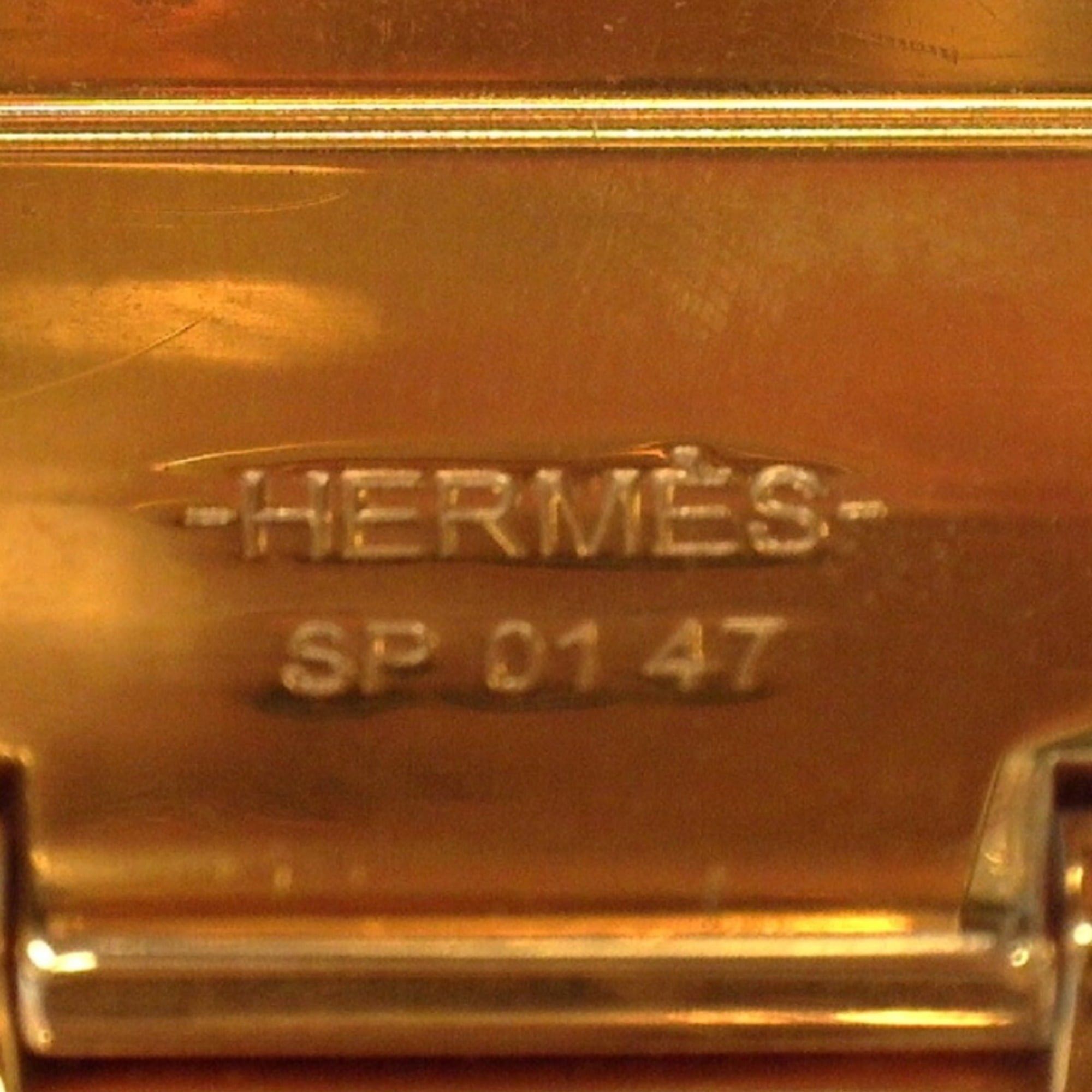 Hermes Hermes Hermès Charnière Bangle Bracelet GP White x Beige Gold Size ONE SIZE - 12 Thumbnail