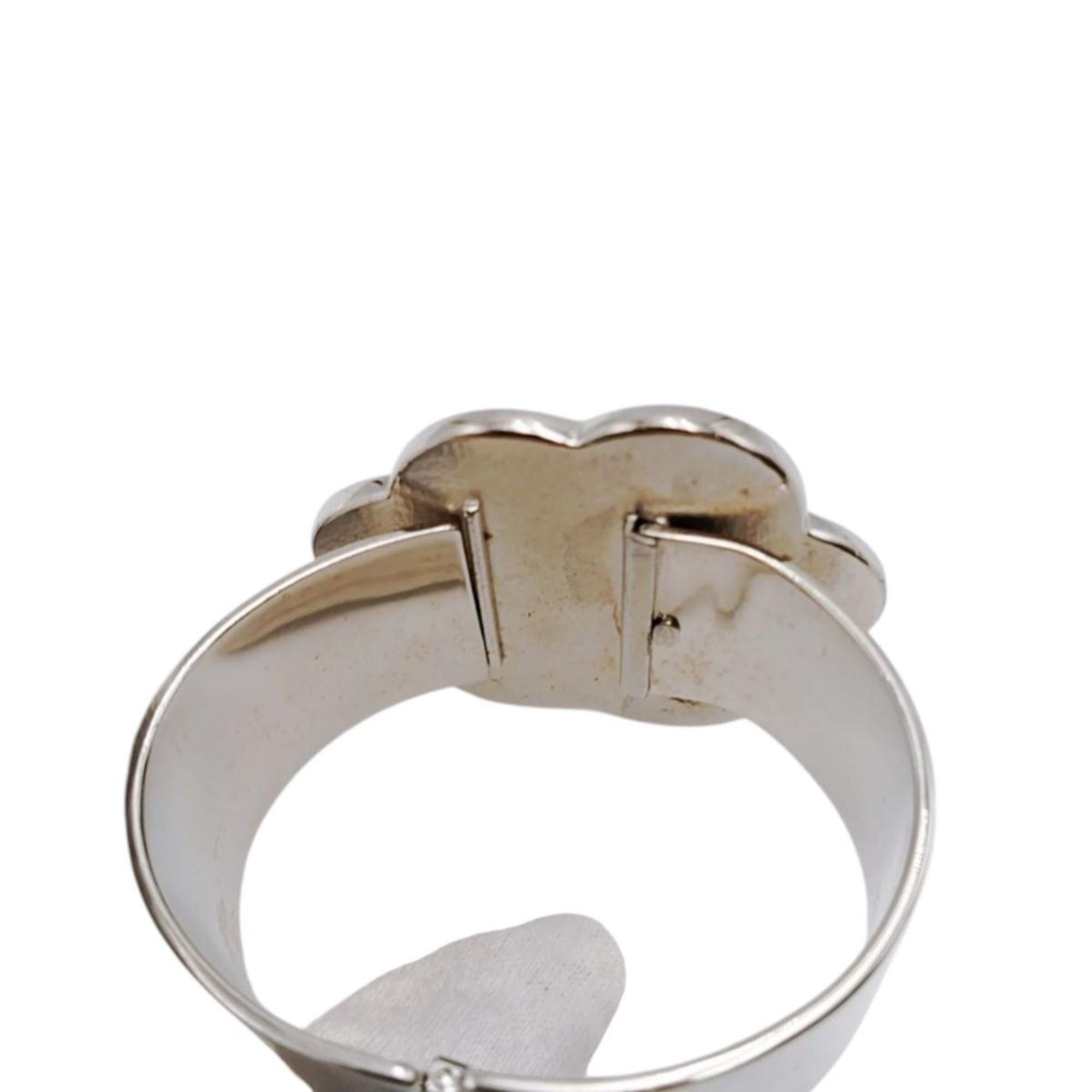 Chanel CHANEL Bangle Bracelet 98P Camellia Metal Black x White Size ONE SIZE - 6 Thumbnail