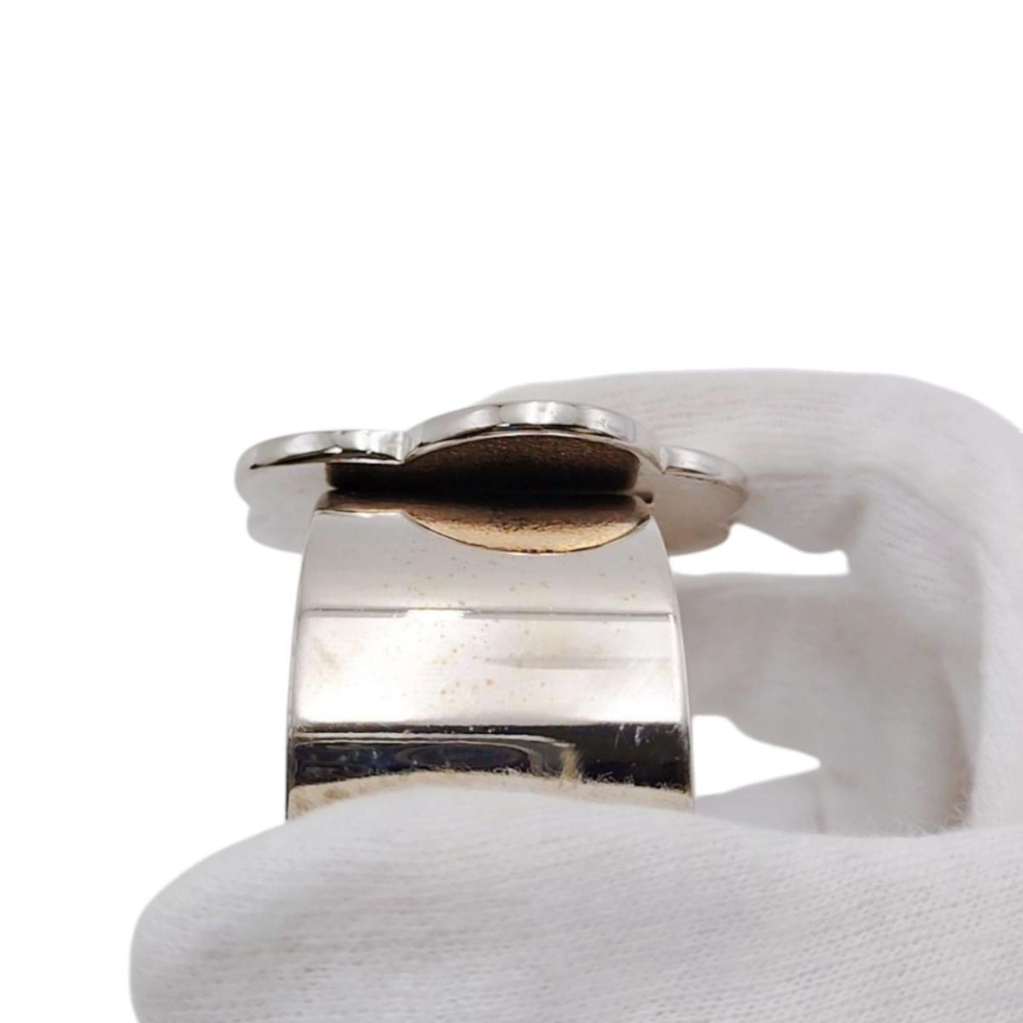 Chanel CHANEL Bangle Bracelet 98P Camellia Metal Black x White Size ONE SIZE - 11 Thumbnail