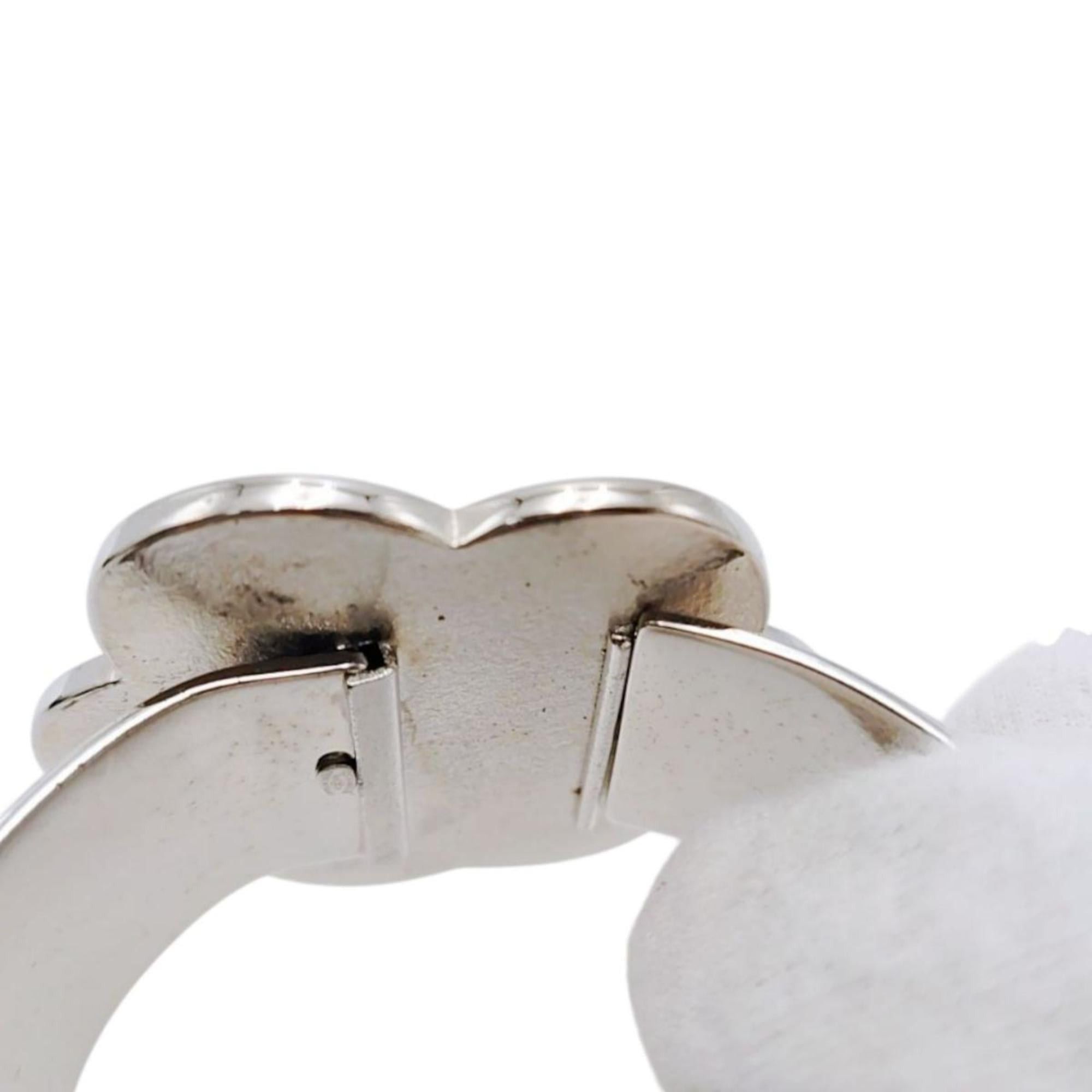 Chanel CHANEL Bangle Bracelet 98P Camellia Metal Black x White Size ONE SIZE - 12 Thumbnail