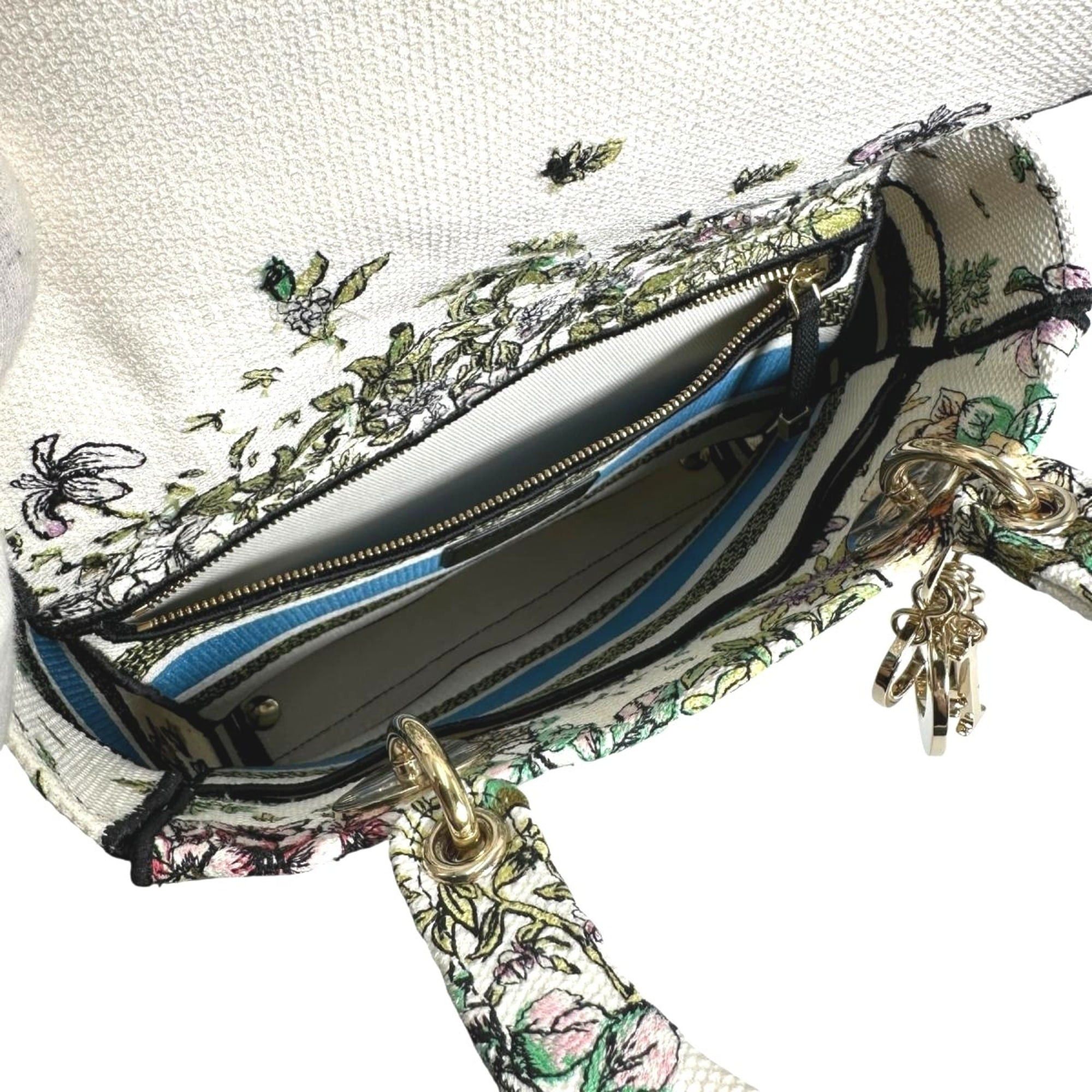 Dior Christian Dior Dior 2-way handbag, embroidered Lady canvas, multicolor Size ONE SIZE - 10 Thumbnail