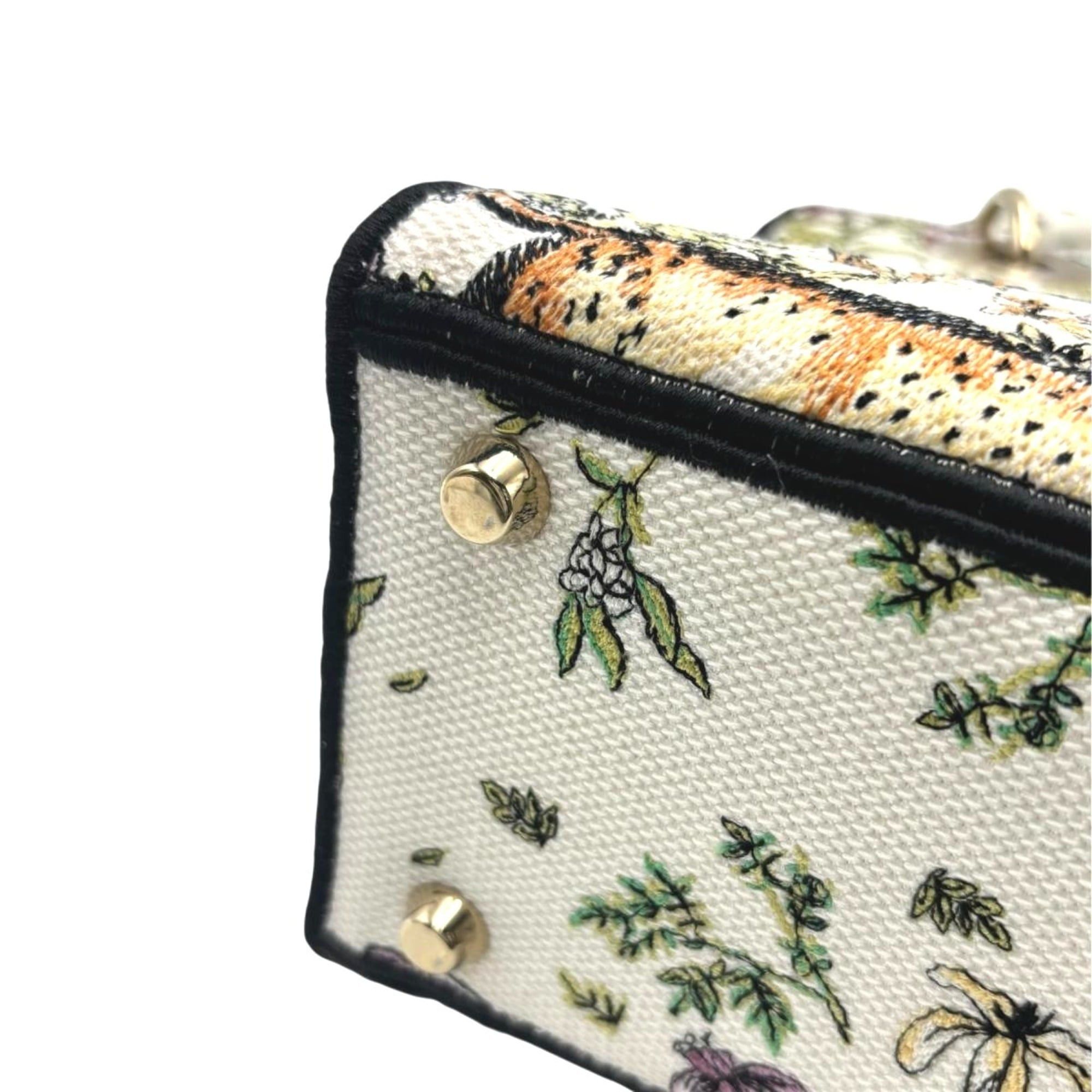 Dior Christian Dior Dior 2-way handbag, embroidered Lady canvas, multicolor Size ONE SIZE - 7 Thumbnail