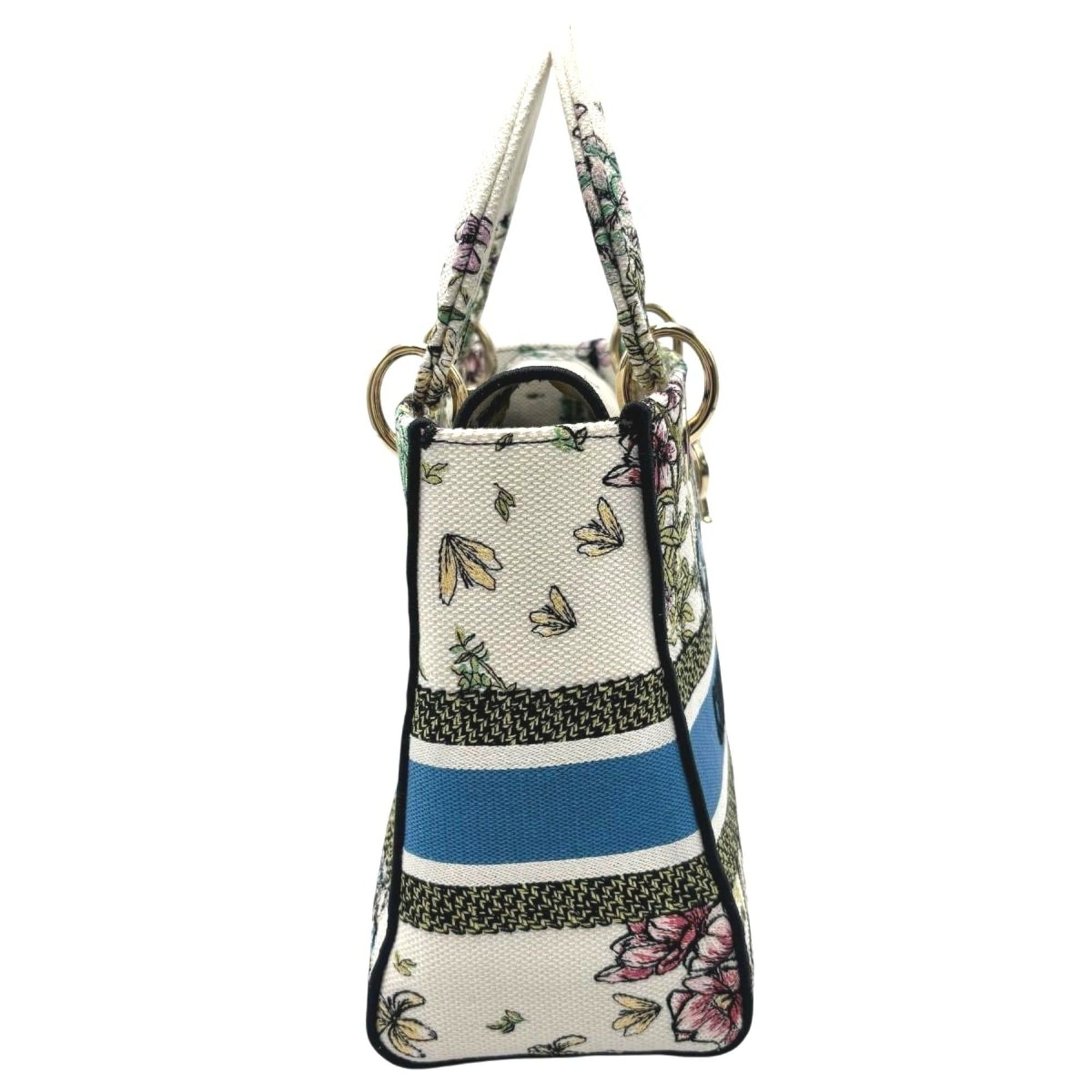 Dior Christian Dior Dior 2-way handbag, embroidered Lady canvas, multicolor Size ONE SIZE - 5 Thumbnail