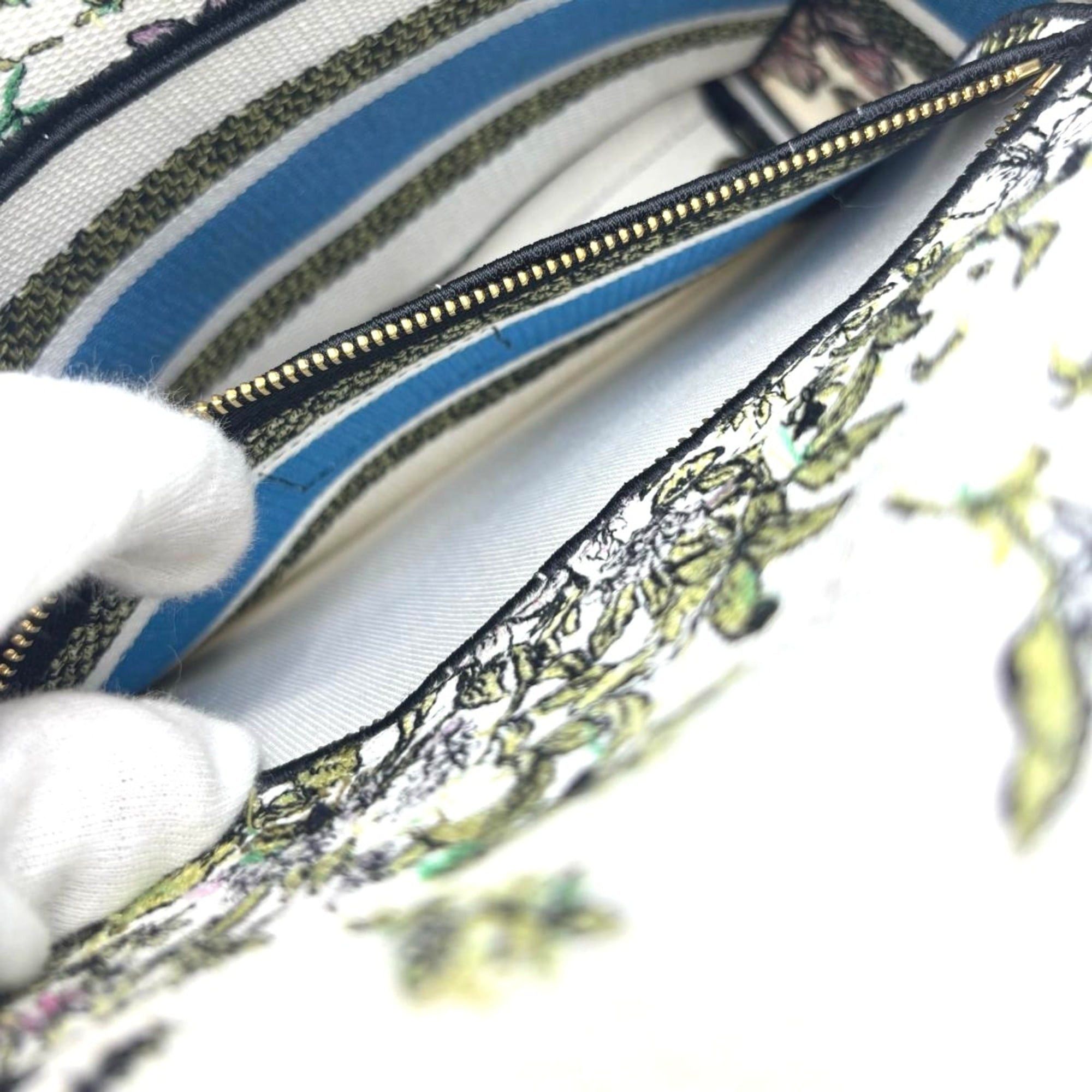 Dior Christian Dior Dior 2-way handbag, embroidered Lady canvas, multicolor Size ONE SIZE - 13 Thumbnail