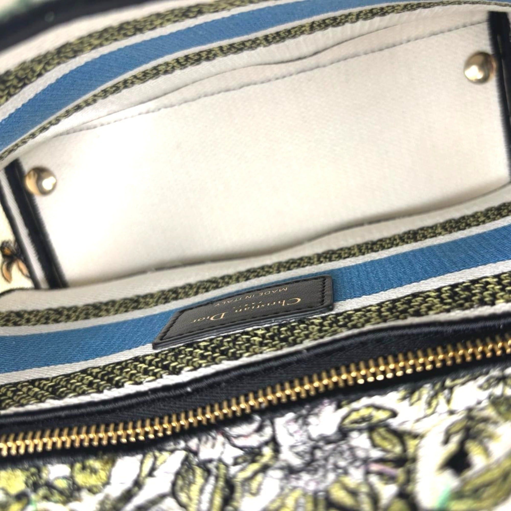 Dior Christian Dior Dior 2-way handbag, embroidered Lady canvas, multicolor Size ONE SIZE - 12 Thumbnail
