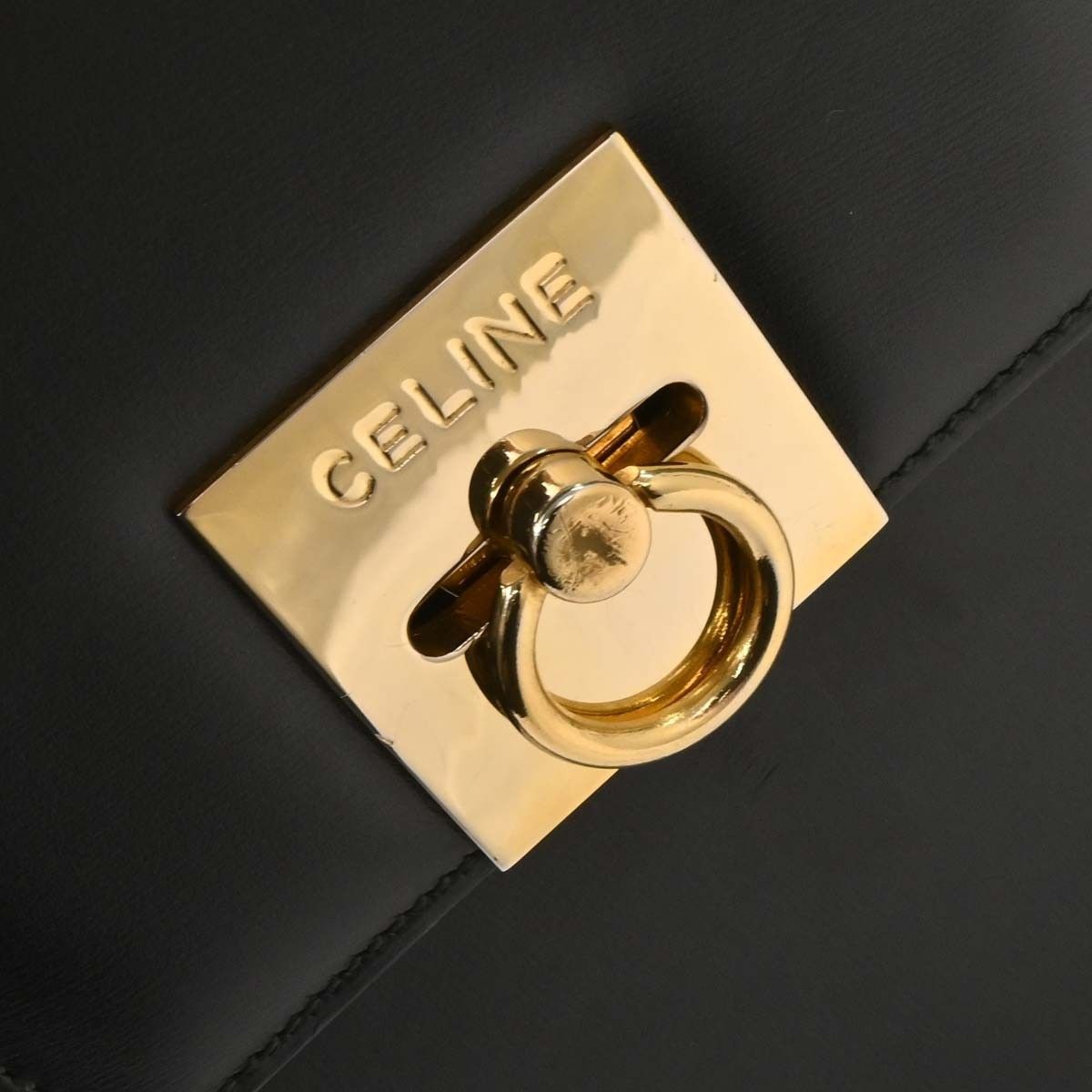 Celine Celine Gancini Handbag Leather Size ONE SIZE - 8 Thumbnail