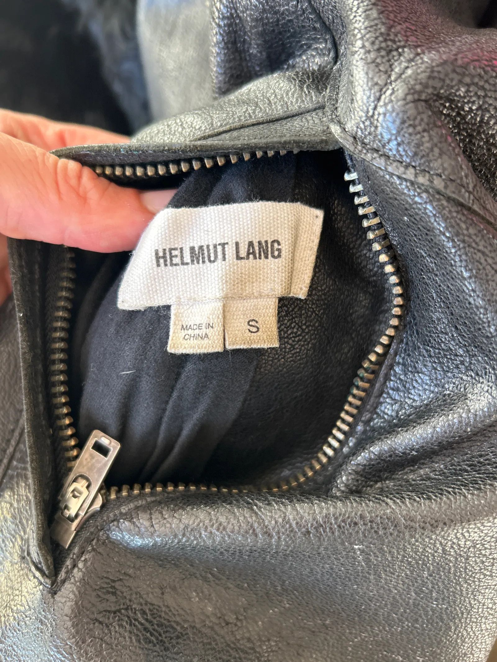Helmut Lang Helmut Lang Leather Jacket Size S / US 4 / IT 40 - 3 Thumbnail