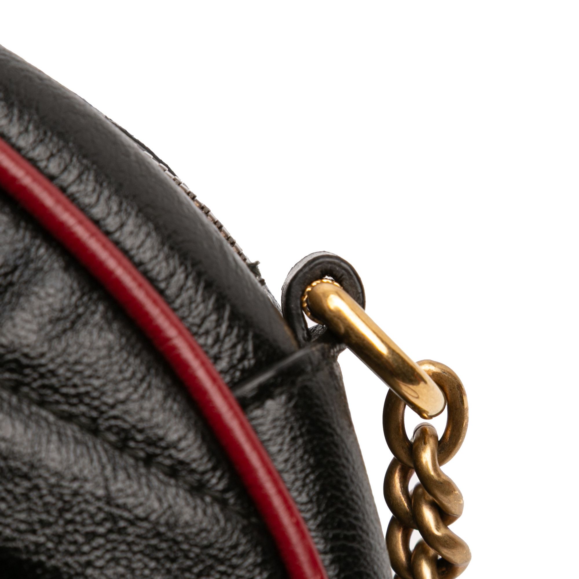 Gucci Gucci Mini GG Marmont Matelasse Leather Torchon Round Crossbody Size ONE SIZE - 10 Thumbnail
